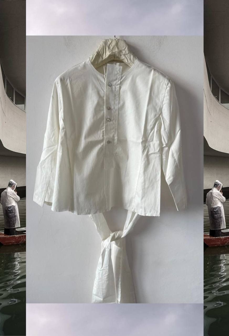 image of Aleksandr Manamis Cotton Shirt in White, Men's (Size Small)