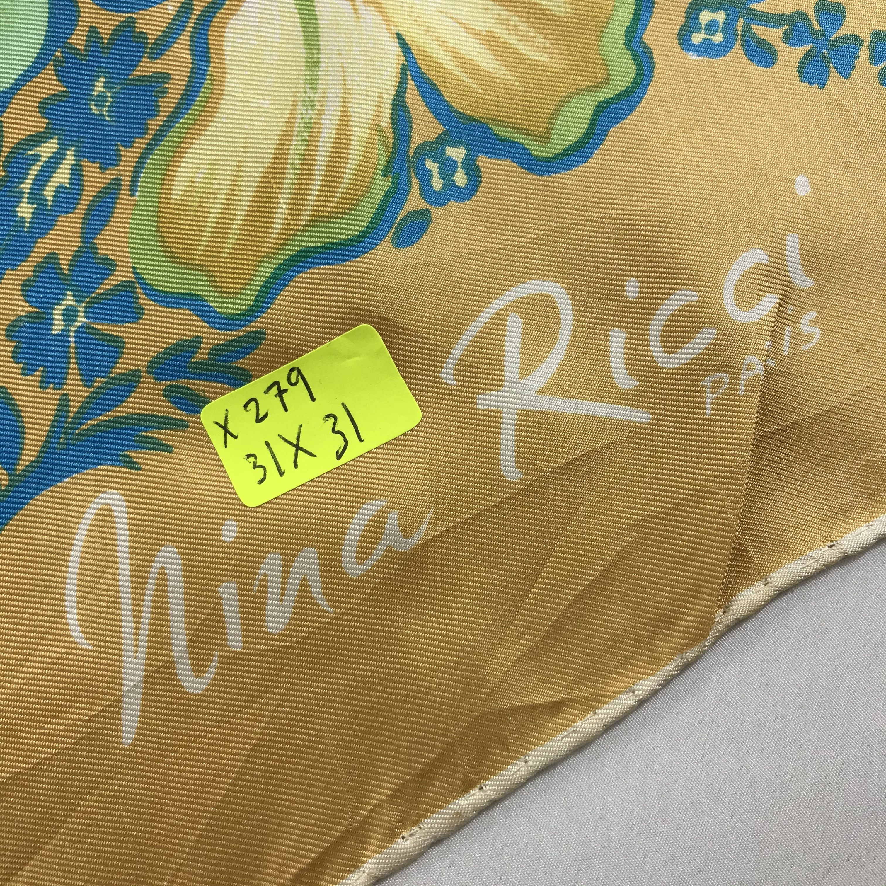 Nina Ricci Vintage Nina Ricci Silk Scarf Size ONE SIZE - 6 Thumbnail