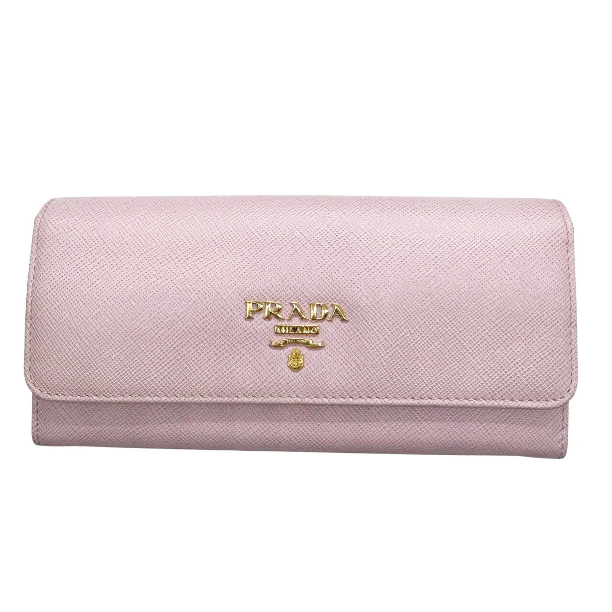 Prada PRADA Saffiano Pink Long Wallet for Women, 1MH132, SAFFIANO MULTIC ALABASTRO+PE Size ONE SIZE - 1 Thumbnail