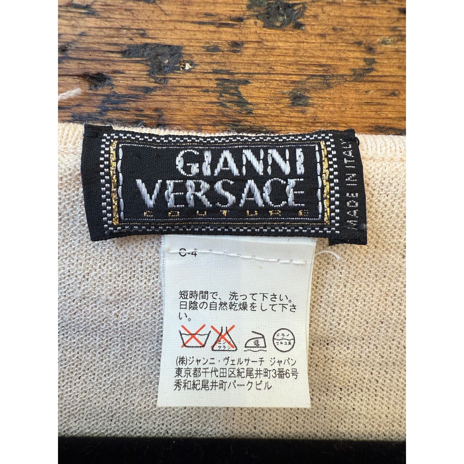 Versace Vintage Gianni Versace Couture Wool Long Sleeve Top Size M / US 6-8 / IT 42-44 - 3 Thumbnail