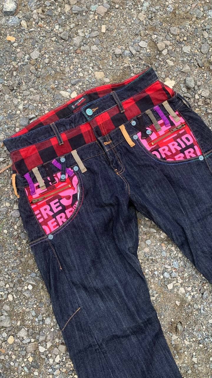 Japanese Brand Sorridere Great double waisted jeans Size US 33 - 2 Thumbnail