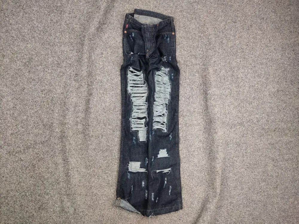 Le Grande Bleu (L.G.B.) Vintage Levis 565 Low Flared Jeans If Six Was Nine Style Size 29" - 1 Thumbnail