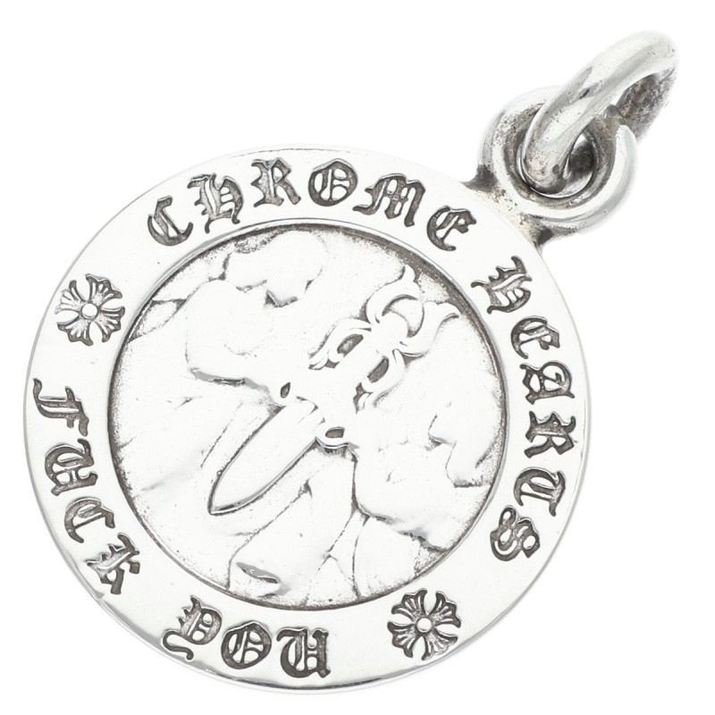 アクセサリー CHROME HEARTS Angel Medal V1 Charm Chrome Hearts Chrome Hearts Angel Medal V1 Charm Silver | Grailed