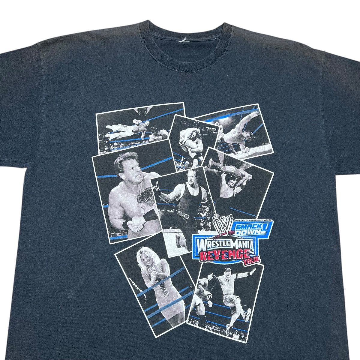 WWE Vintage 2005 WWE WrestleMania Revenge Tour Smackdown T-Shirt Size US XL / EU 56 / 4 - 4 Thumbnail