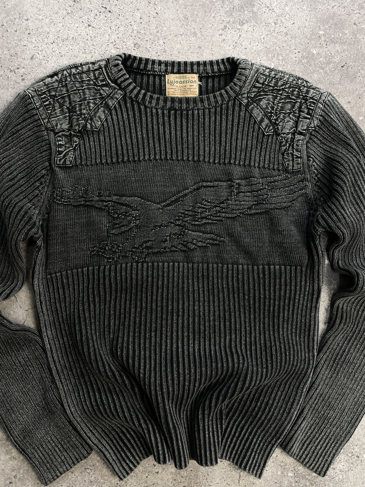 Japanese Brand × Vintage Vintage Avant Garde Style Striped Sweater Faded Y2K knitted Size US M / EU 48-50 / 2 - 7 Thumbnail