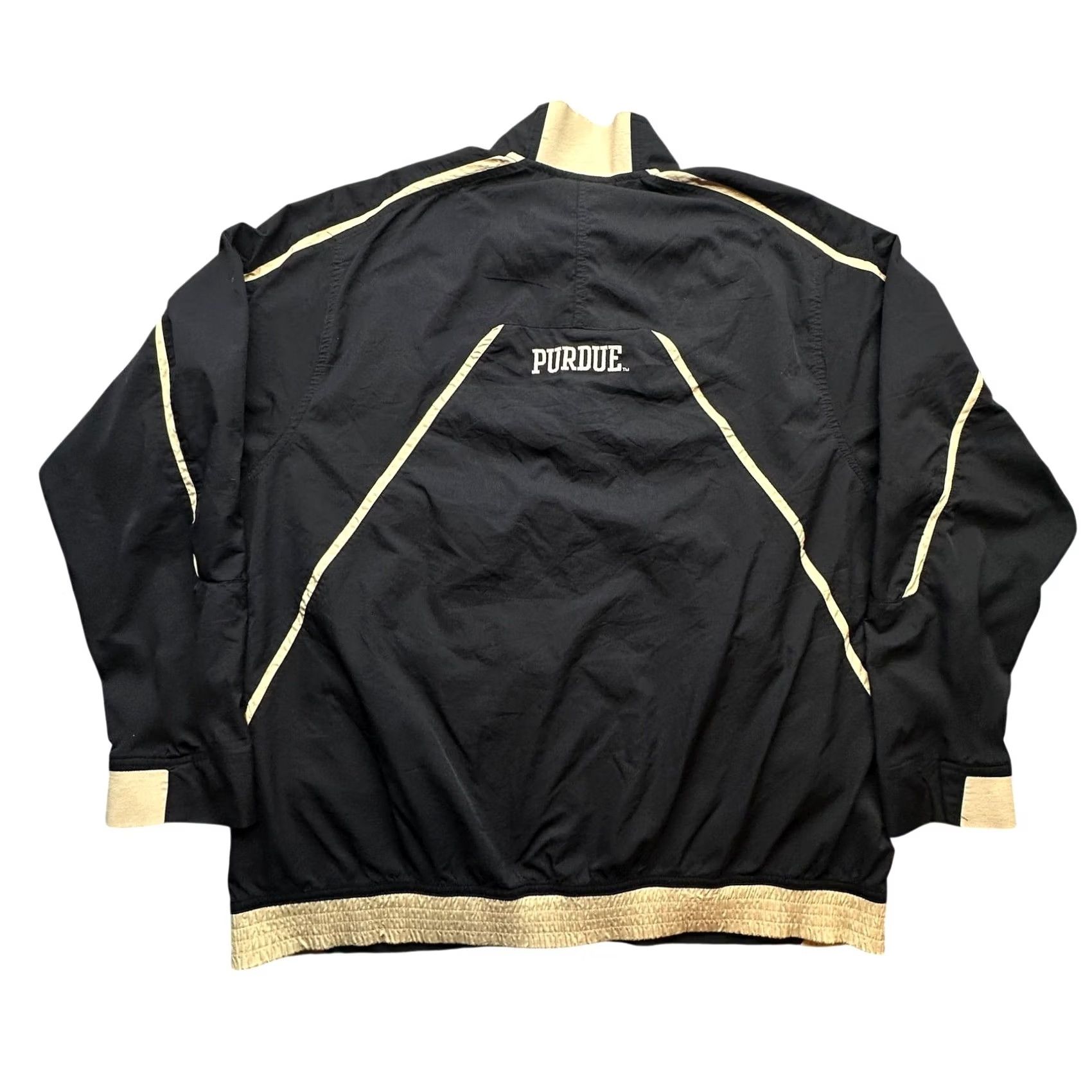 Nike Nike Team Fit Storm Purdue Boilermakers 1/4 Zip Windbreaker Jacket Mens Large Black Size US L / EU 52-54 / 3 - 2 Thumbnail