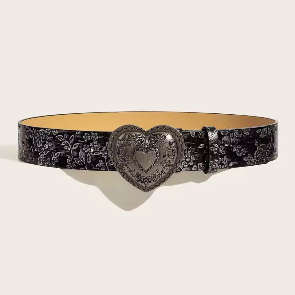 Japanese Brand 112 cm A love buckle pattern PU leather Size ONE SIZE - 3 Thumbnail