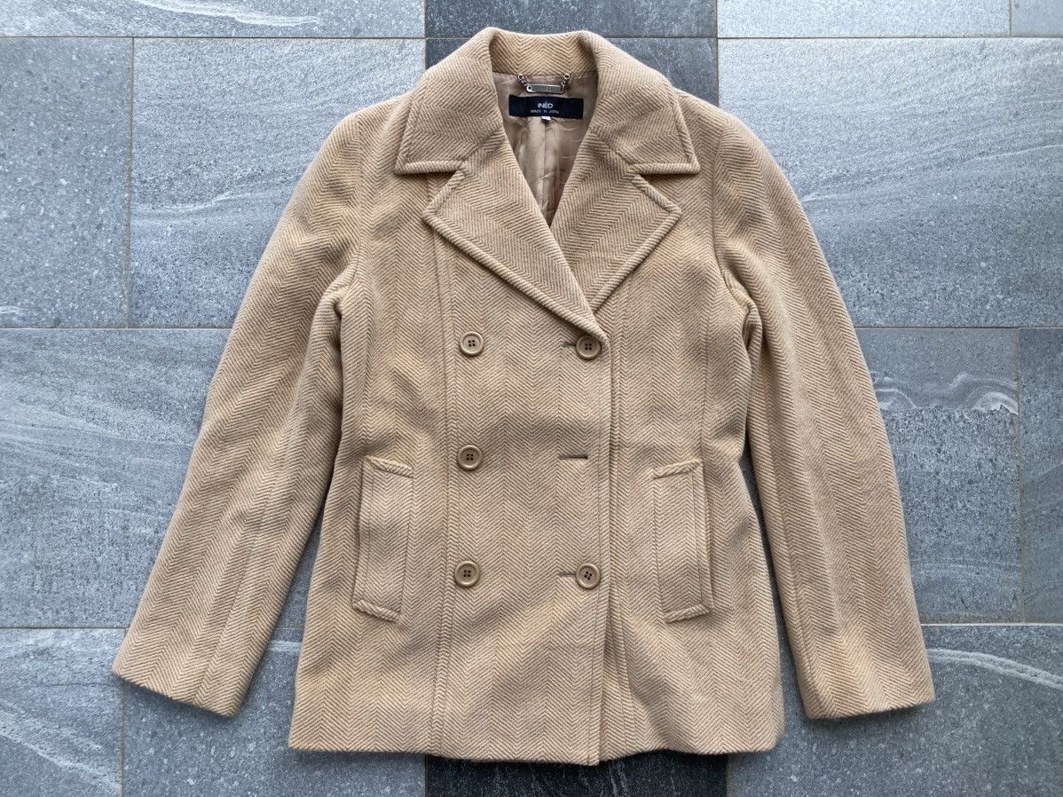 Japanese Brand Ined by Yohji Yamamoto Vintage Wool Coat Jacket Size US S / EU 44-46 / 1 - 1 Thumbnail