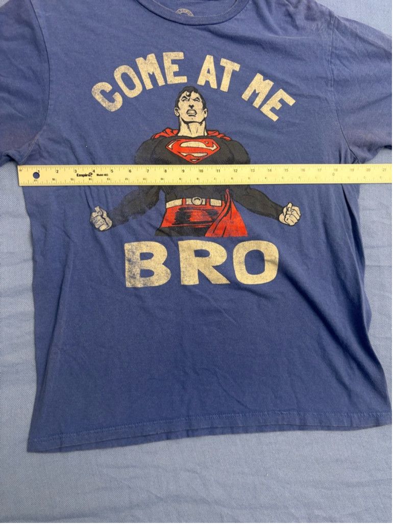 DC Comics Men's DC Comics Superman Graphic T-Shirt Size L Blue Size US L / EU 52-54 / 3 - 3 Thumbnail