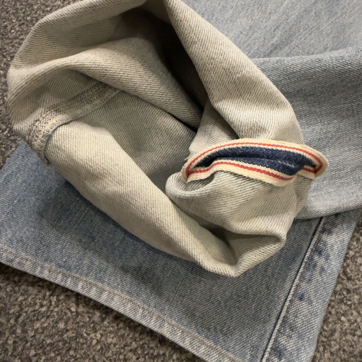Denim & Co. Vintage 80s Selvedge Japanese Denim Wrangler Faded Wide Leg Size 28" / US 6 / IT 42 - 10 Thumbnail
