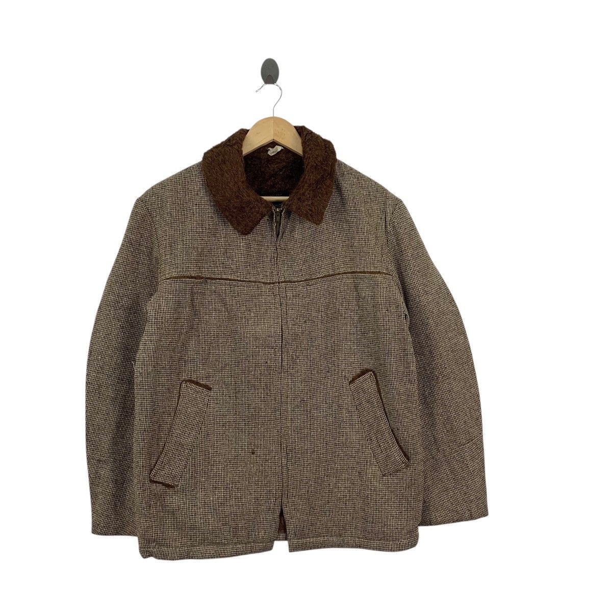 JCPenney Vintage 70s JC PENNEY Wool Fur Lining Chore Jacket Coat Size US S / EU 44-46 / 1 - 3 Thumbnail