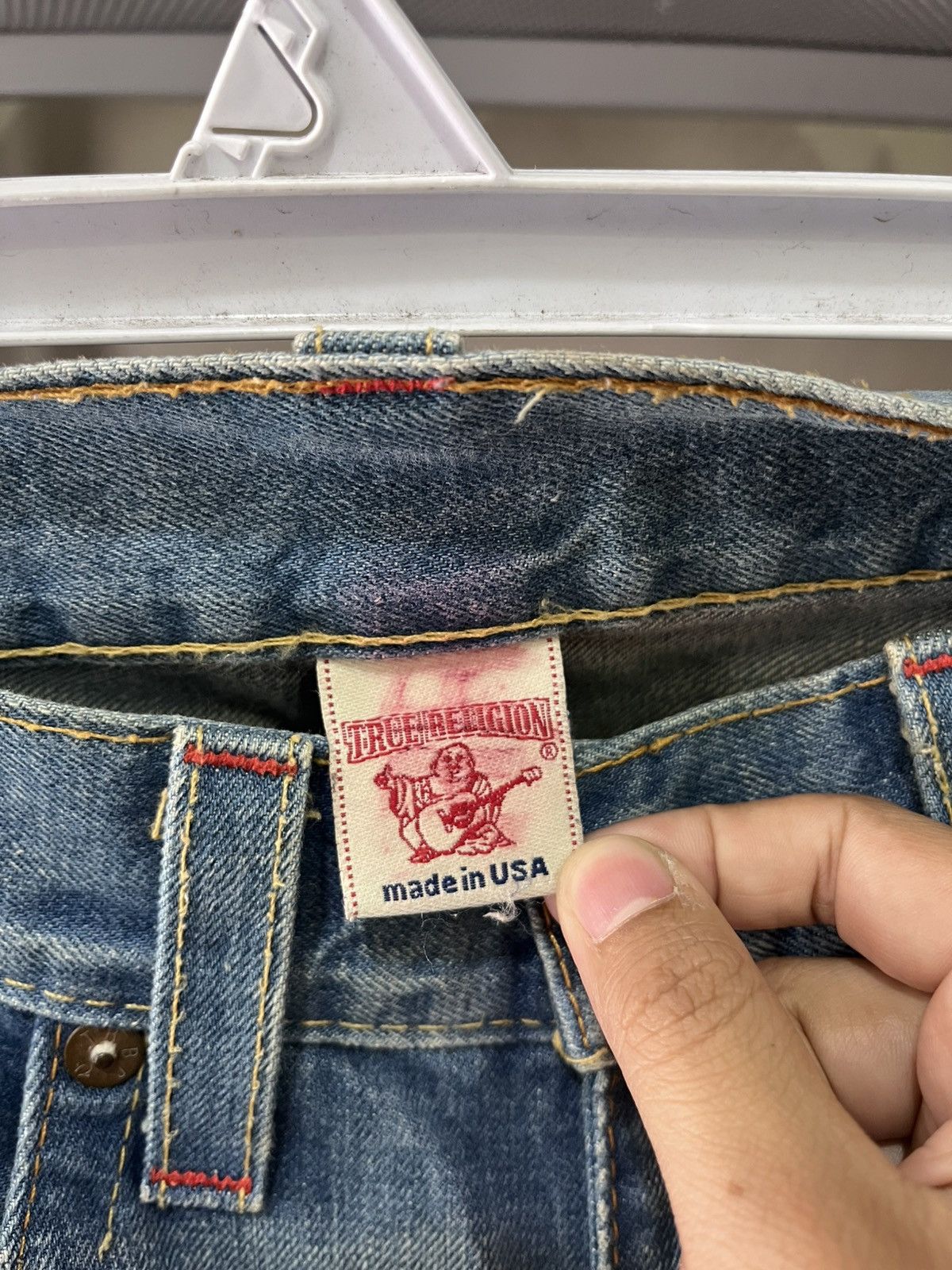 True Religion W38 Vintage True Religion Jeans FLARE USA BOOTCUT Pant Denim Size US 33 - 4 Thumbnail