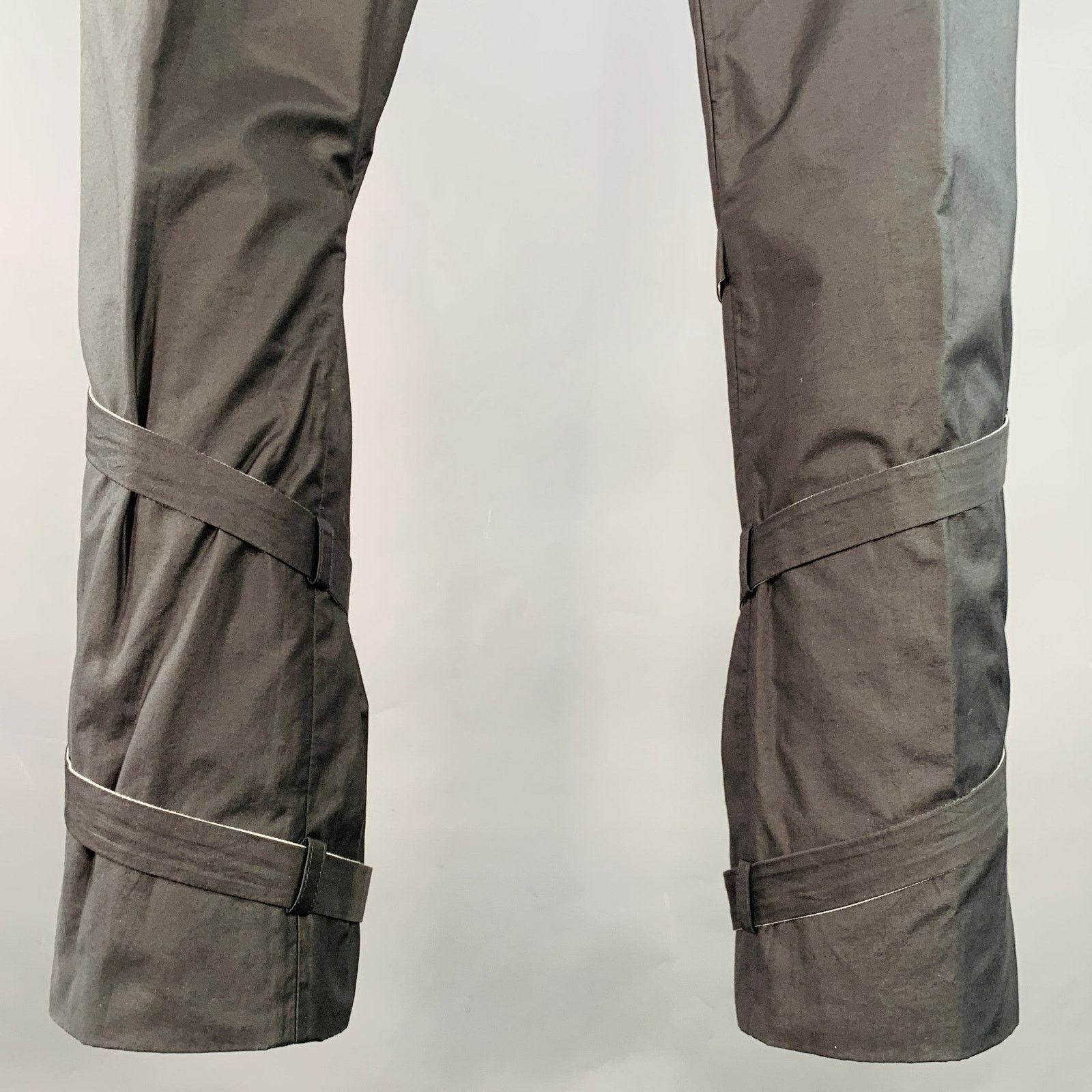 Gucci Size 30 Grey Cotton Blend Super Skinny Bondage Casual Pants Size US 30 / EU 46 - 2 Thumbnail
