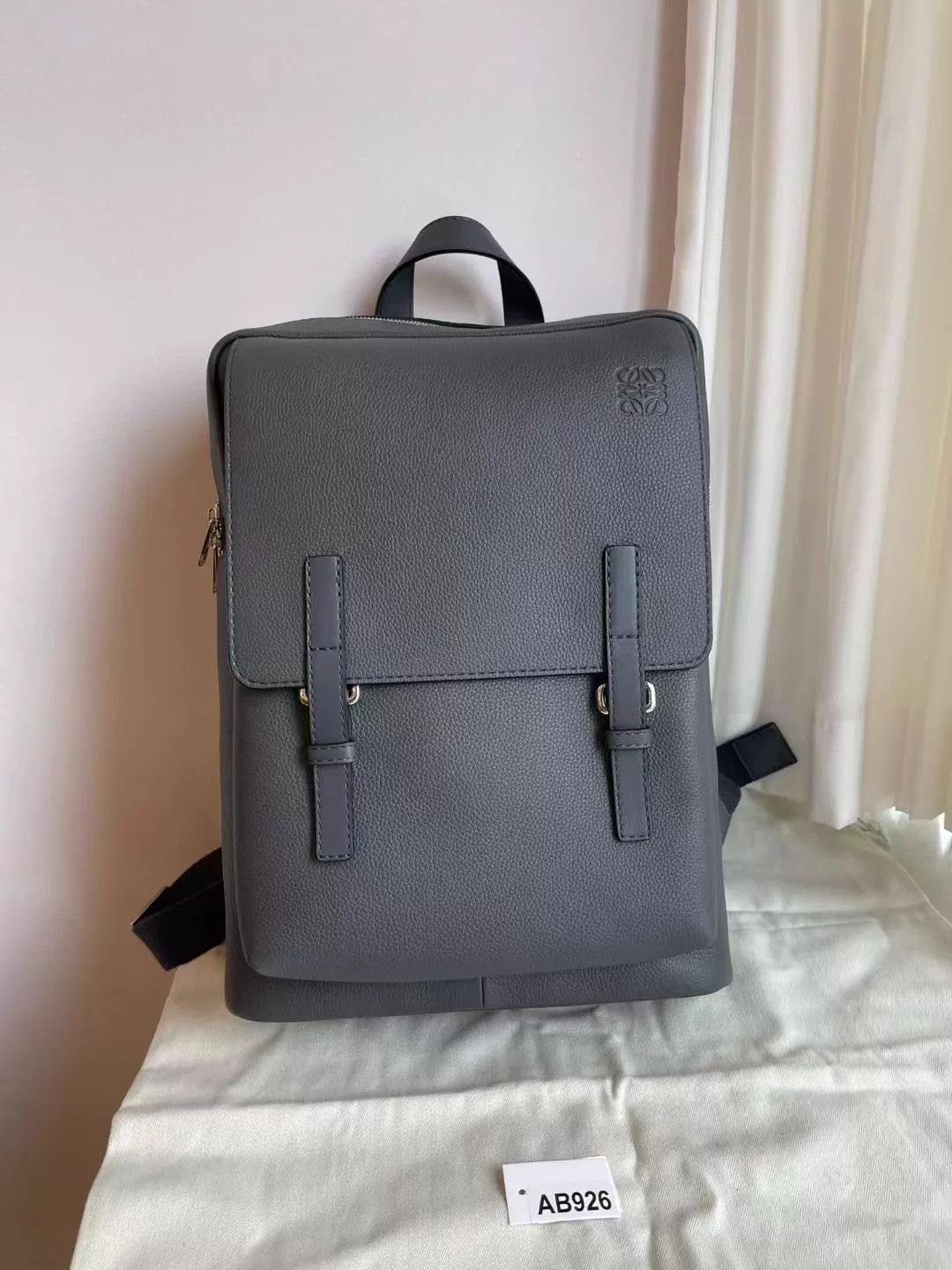 Loewe Loewe Litchi Grain Leather Backpack 28x39x10 Size ONE SIZE - 1 Thumbnail
