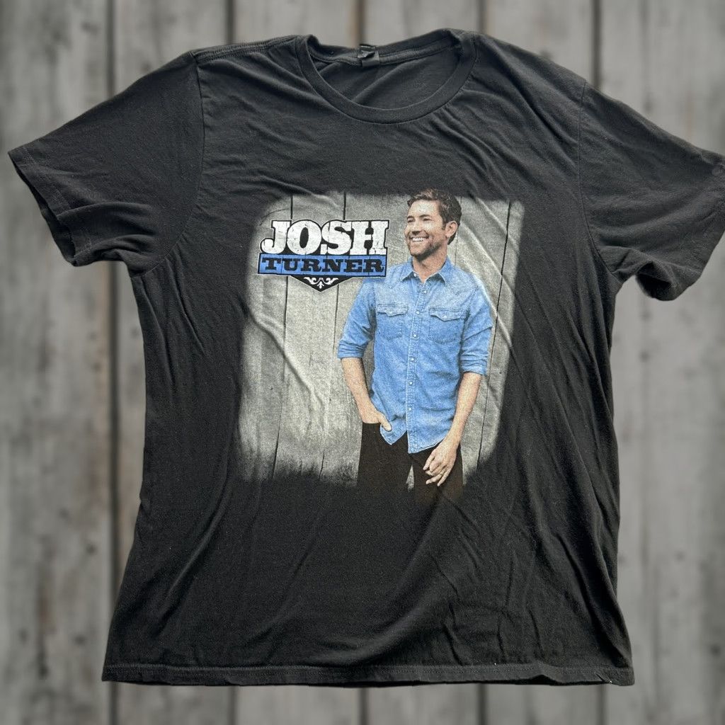 Vintage Josh Turner Shirt Mens XL Black All About You Tour Concert Tee Size US XL / EU 56 / 4 - 1 Thumbnail