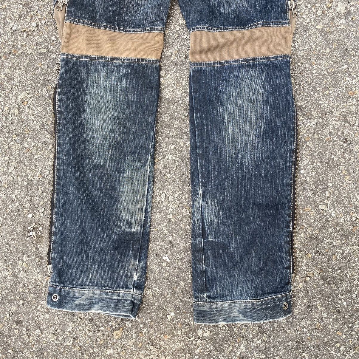 If Six Was Nine PPFM Bush Pant Jeans Hybrid Bondage Punk Style Denim Grunge Size US 31 - 12 Thumbnail