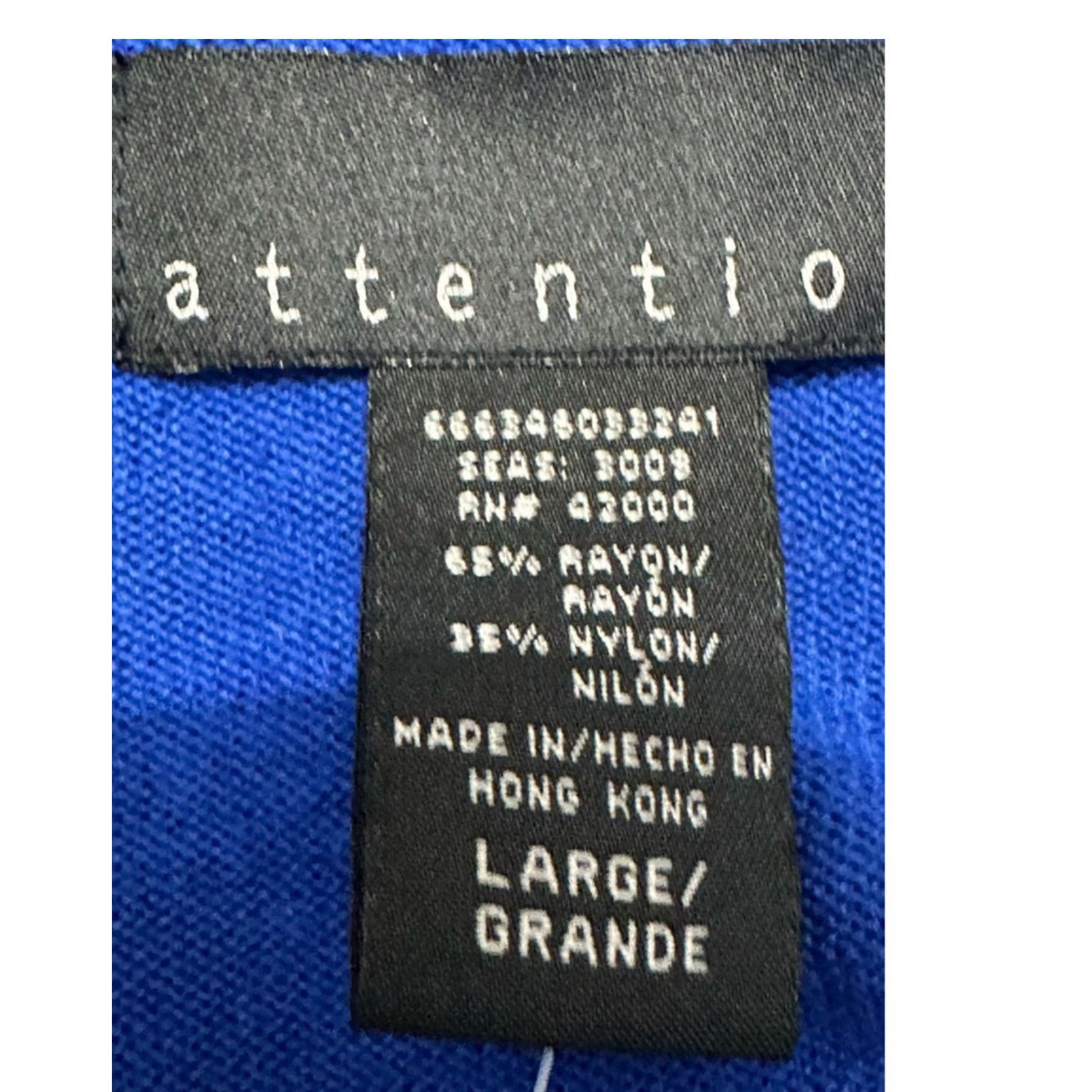 Other Attention Ruffled Sleeve Sweater Square Neck Blue Women's L Size L / US 10 / IT 46 - 7 Thumbnail