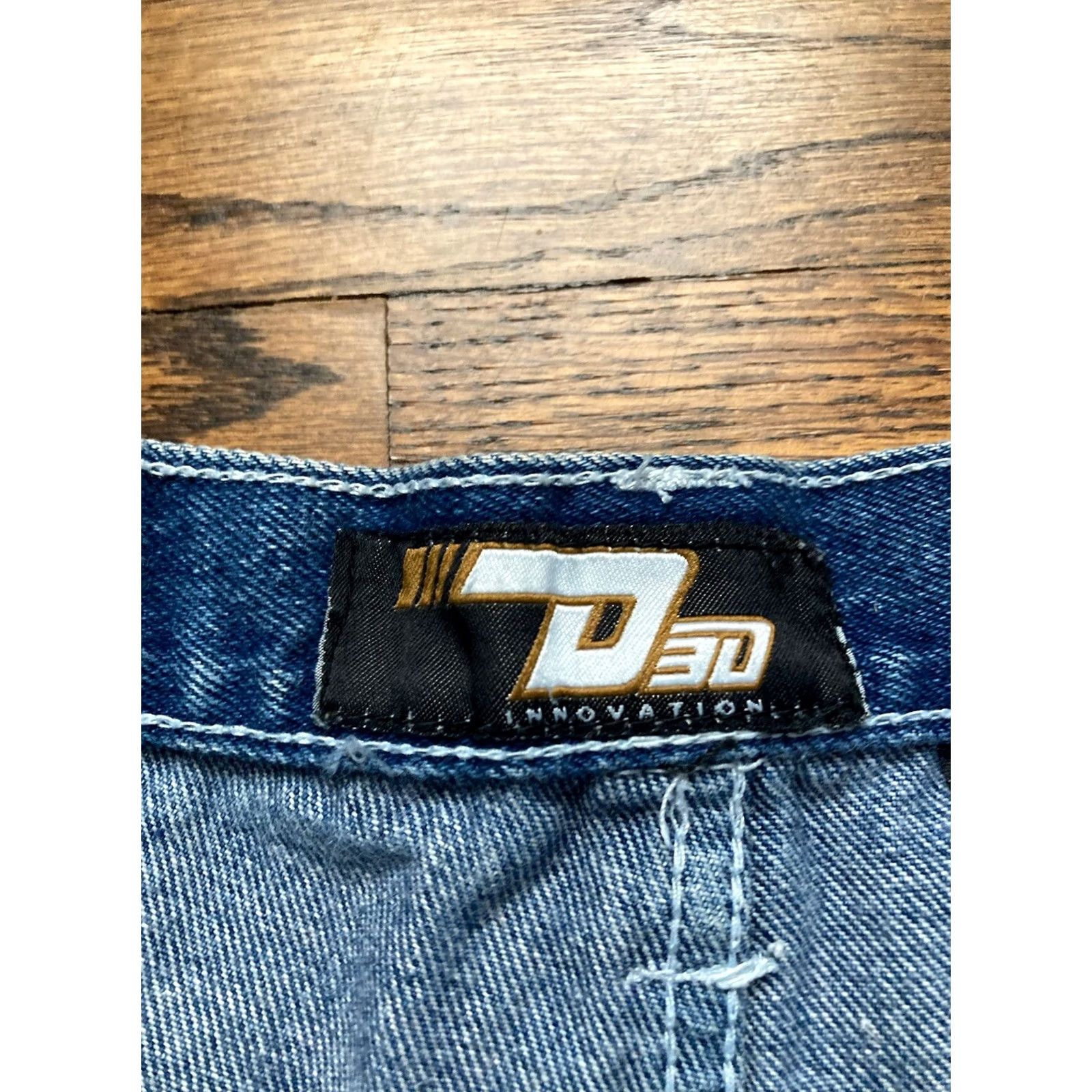 Fubu VINTAGE FUBU Jeans Baggy 36x29 Denim Mens D3D Innovations 5-Pocket Logo Embroidered Hip Hop Streetwear Size US 36 / EU 52 - 7 Thumbnail