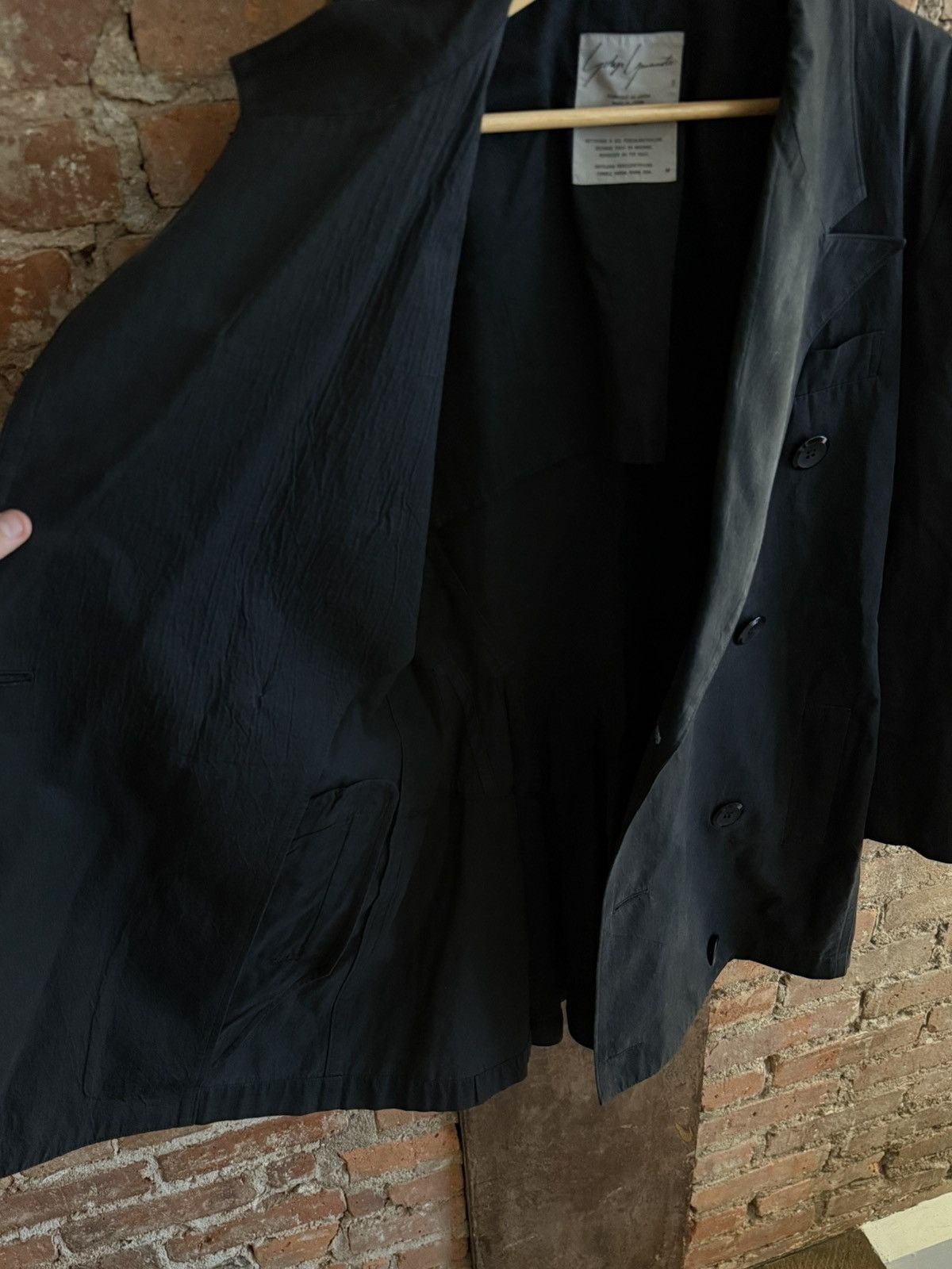 Yohji Yamamoto Vintage Yohji Cotton Tailored Jacket Size US M / EU 48-50 / 2 - 6 Thumbnail