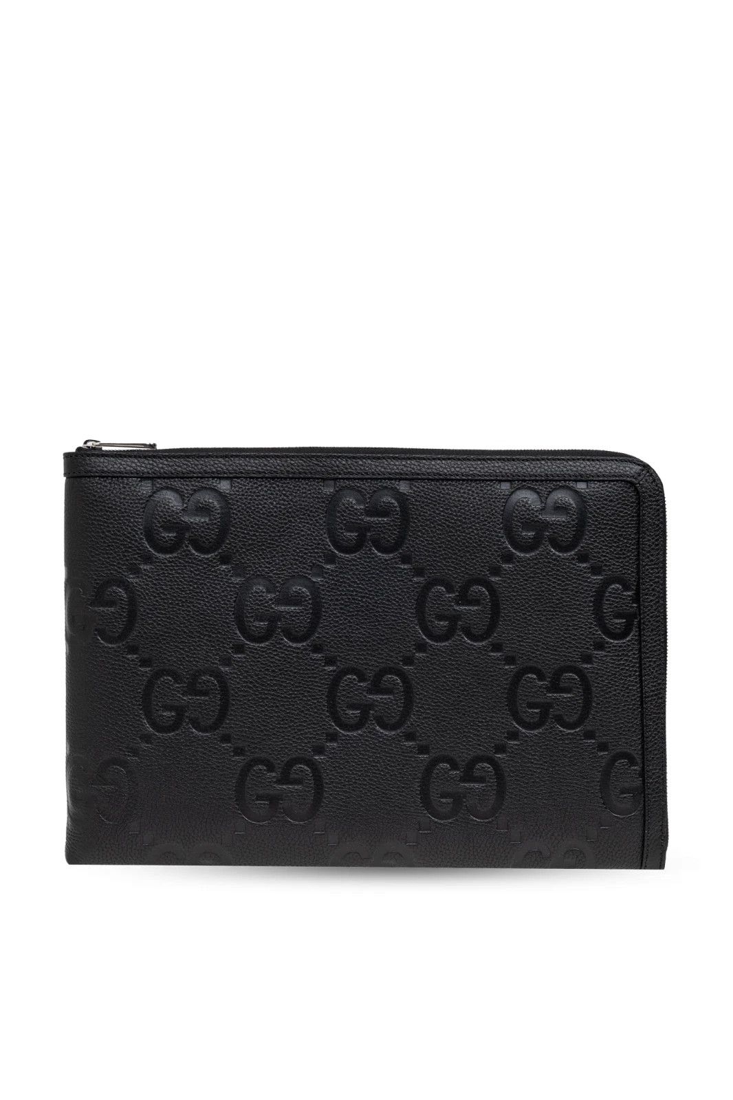 Gucci GUCCI Medium Black Jumbo GG Leather Document Case New Size ONE SIZE - 1 Thumbnail