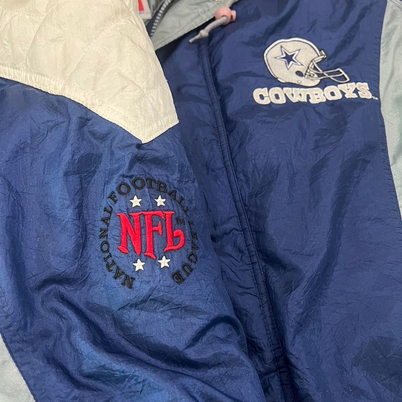 NFL × Vintage Vintage 90s Dallas Cowboys Team NFL Puffer Jacket Size US XXL / EU 58 / 5 - 4 Thumbnail