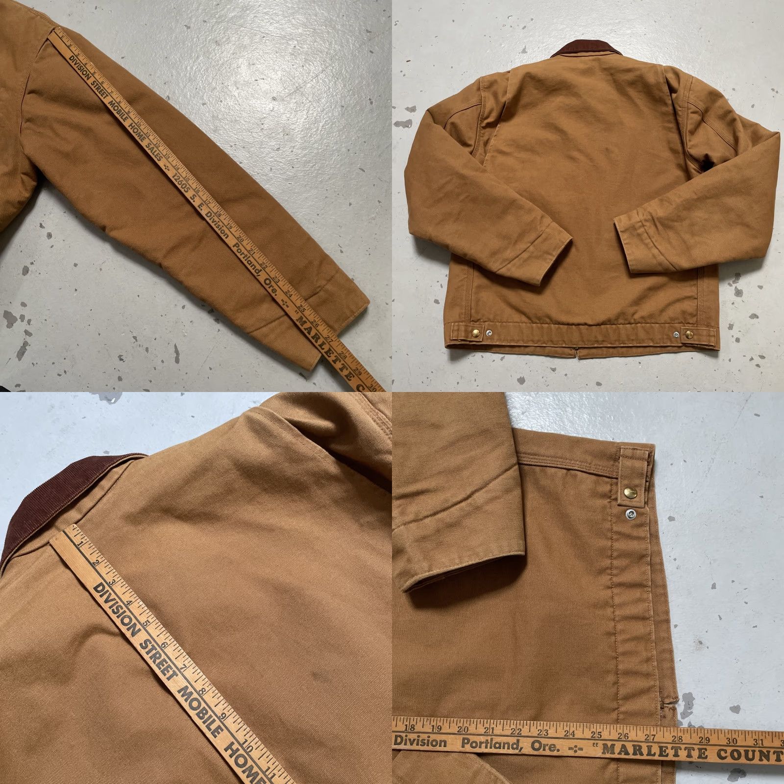 Carhartt VINTAGE Carhartt J01 BRN J97 Style Lined Detroit Canvas Work Jacket Unisex Adults 44 Tall Brown 90s Heritage Workwear J97 US Made Size US S / EU 44-46 / 1 - 8 Thumbnail