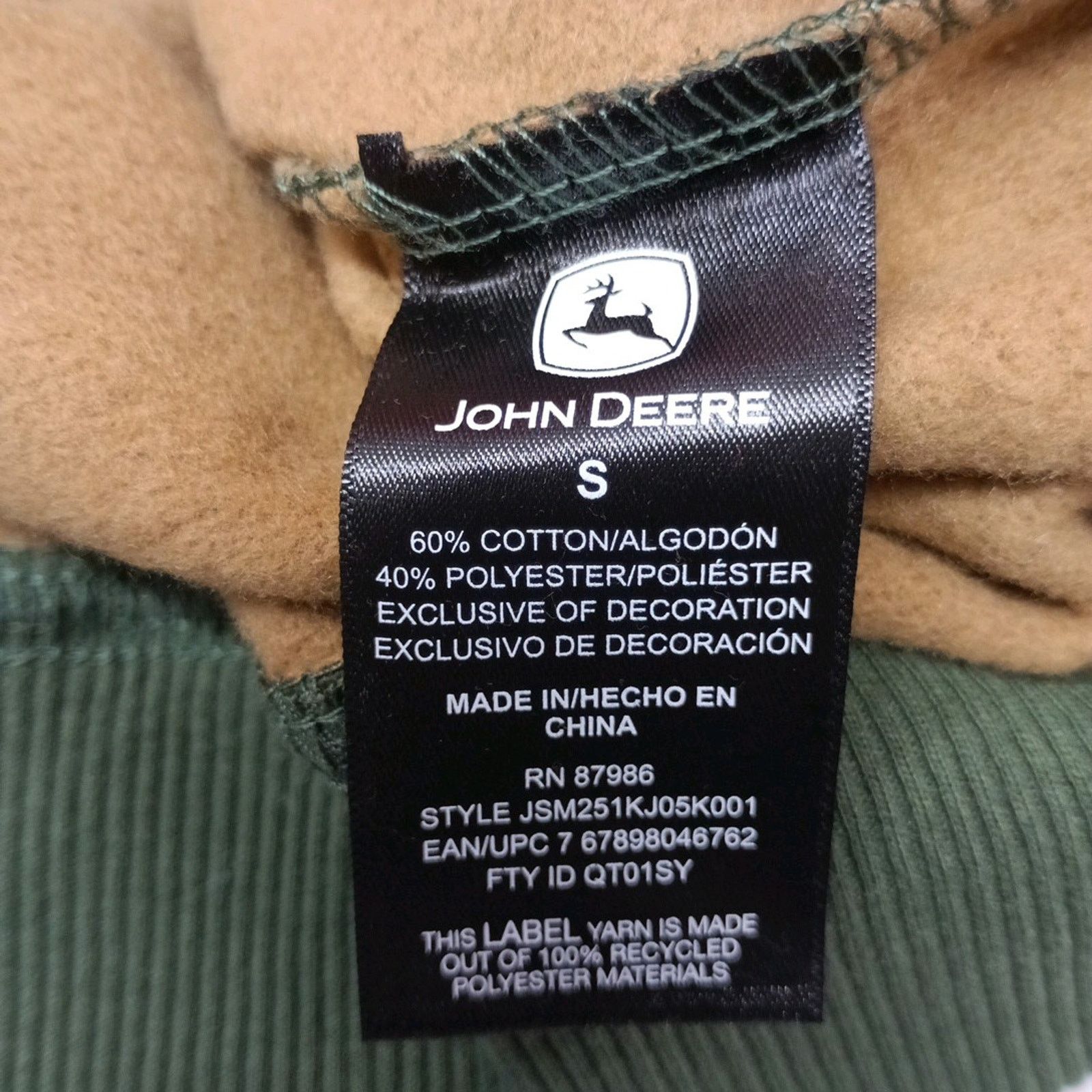 John Deere John Deere Core Graphic Logo Hoodie Camouflage Men's Size S Size US S / EU 44-46 / 1 - 8 Thumbnail