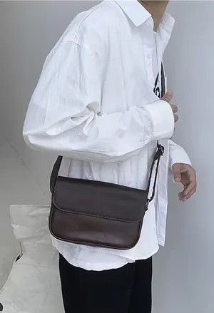 Japanese Brand Retro dark brand faux leather shoulder bag Size ONE SIZE - 2 Thumbnail