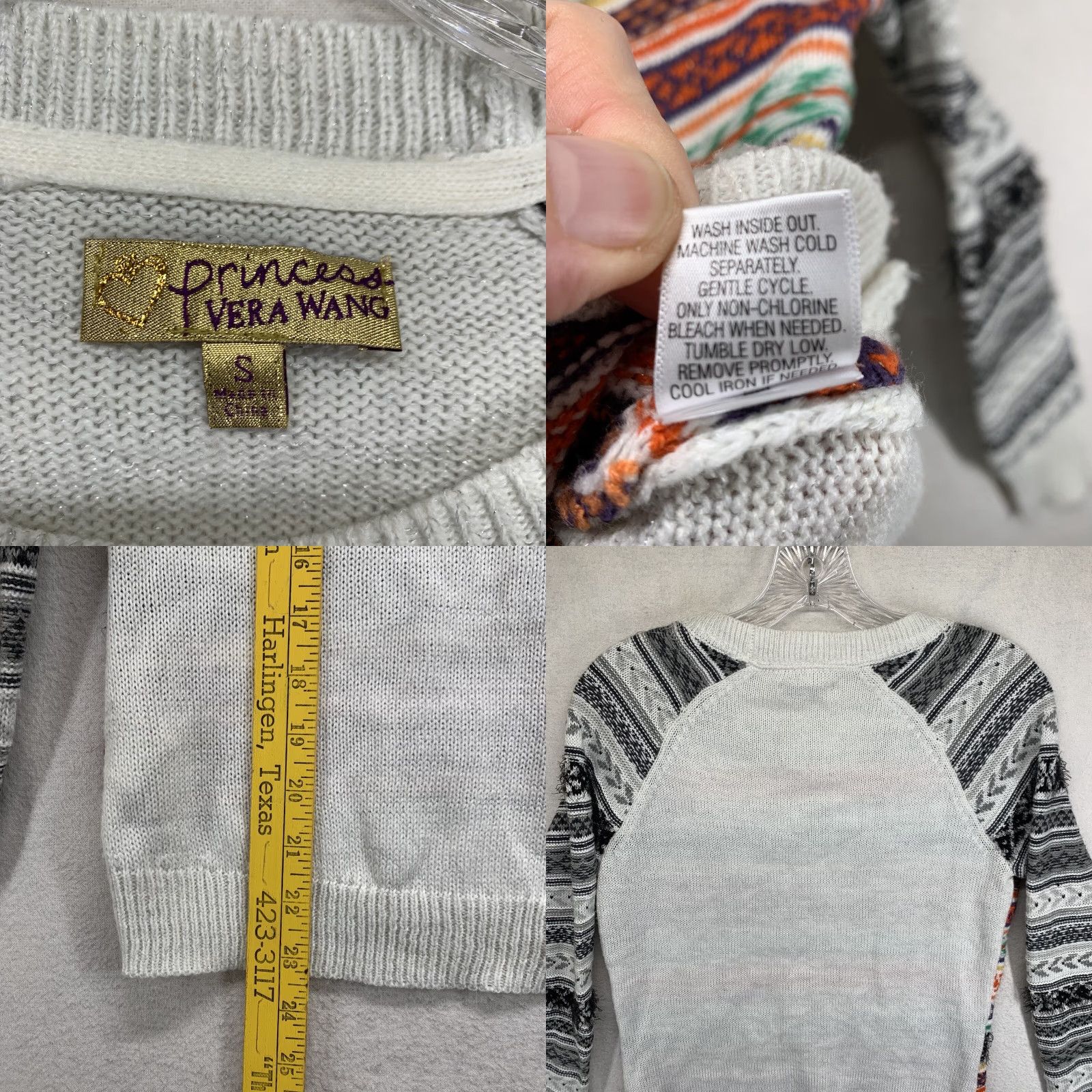 Vera Wang VERA WANG Womens Sweater PRINCESS Small Fair Isle Colorful Multi Knit Size S / US 4 / IT 40 - 9 Thumbnail