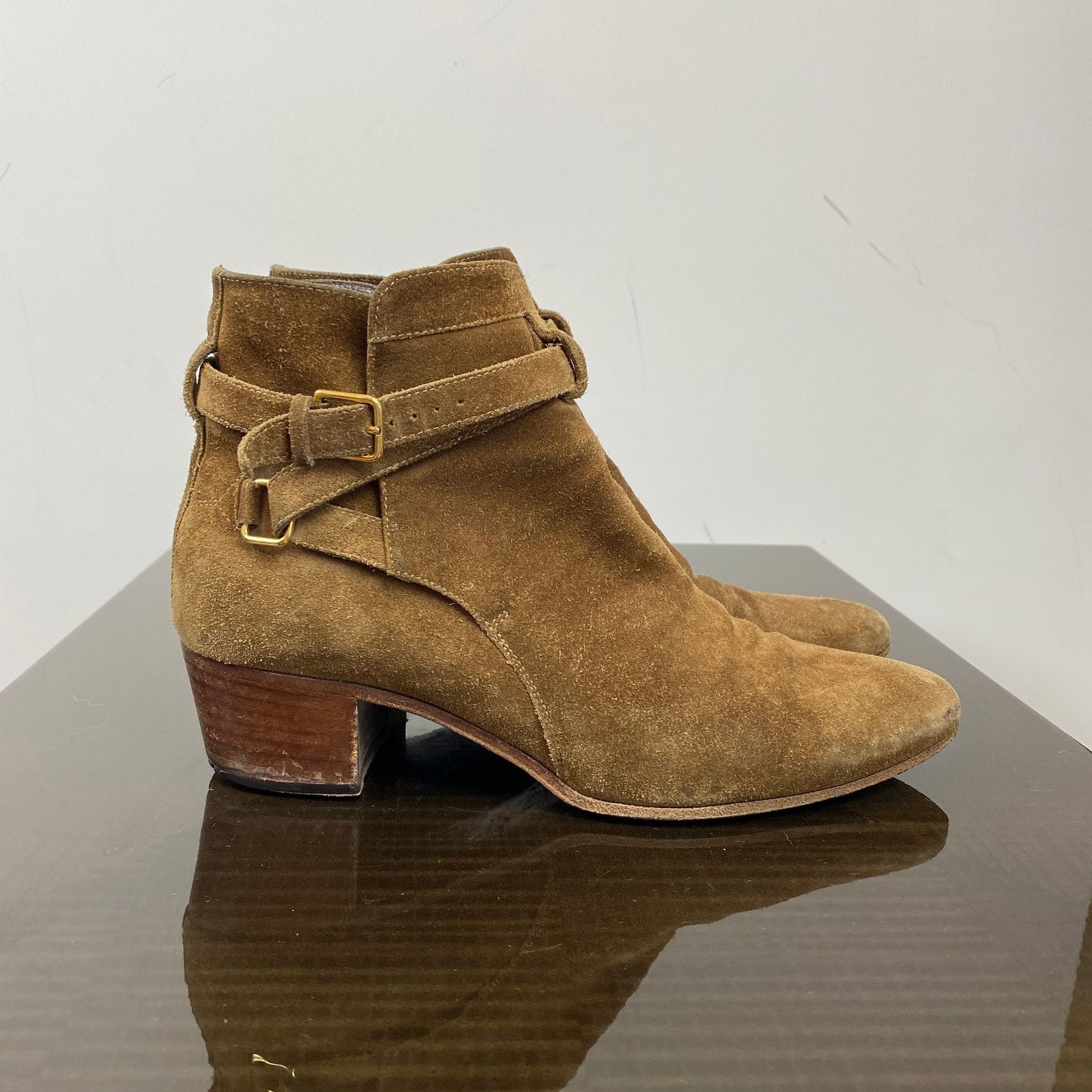 Saint Laurent Jodhpur Suede Ankle Boots Women's 38 US