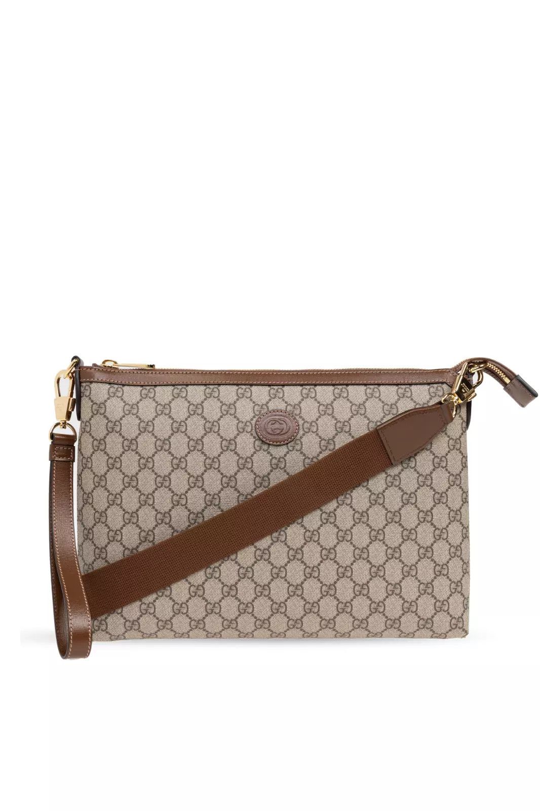 Gucci GUCCI Interlock G Beige/Ebony GG Canvas Messenger Bag Size ONE SIZE - 2 Thumbnail