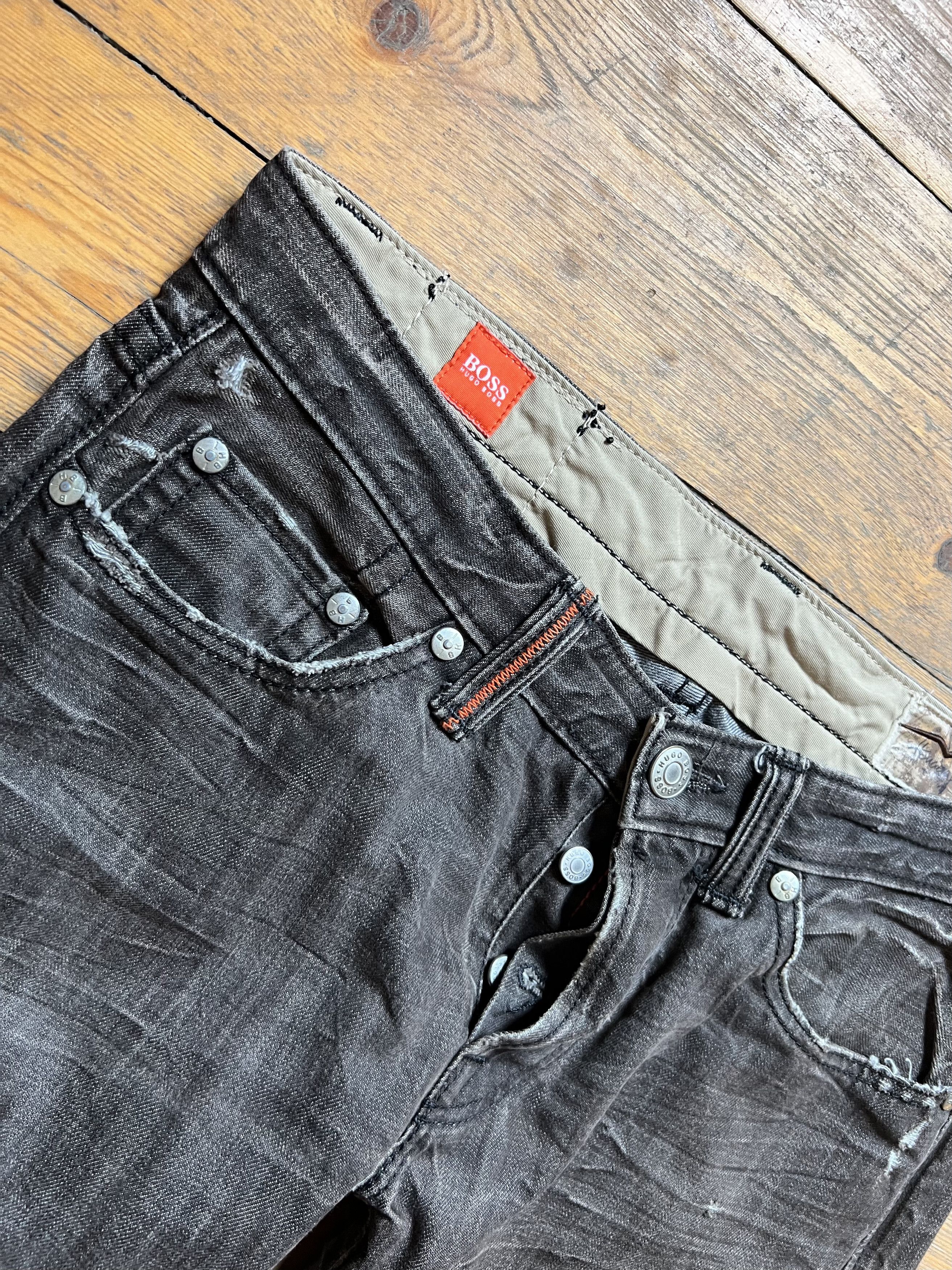 Hugo Boss Hugo Orange Line Distressed Repaired Jeans Pants Size US 34 / EU 50 - 7 Thumbnail