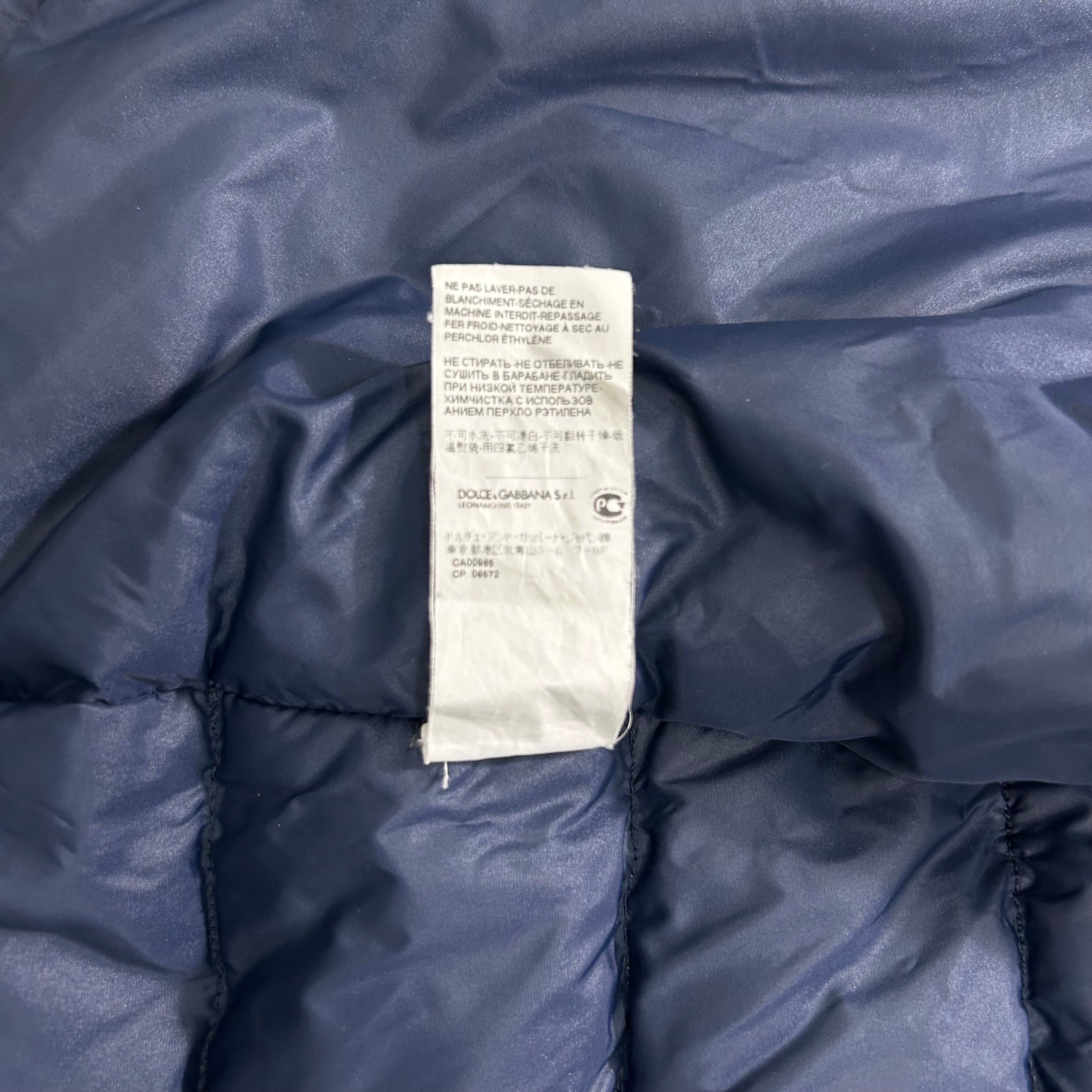 Dolce & Gabbana Dolce & Gabbana 2010's Navy Puffer Jacket Size US S / EU 44-46 / 1 - 8 Thumbnail