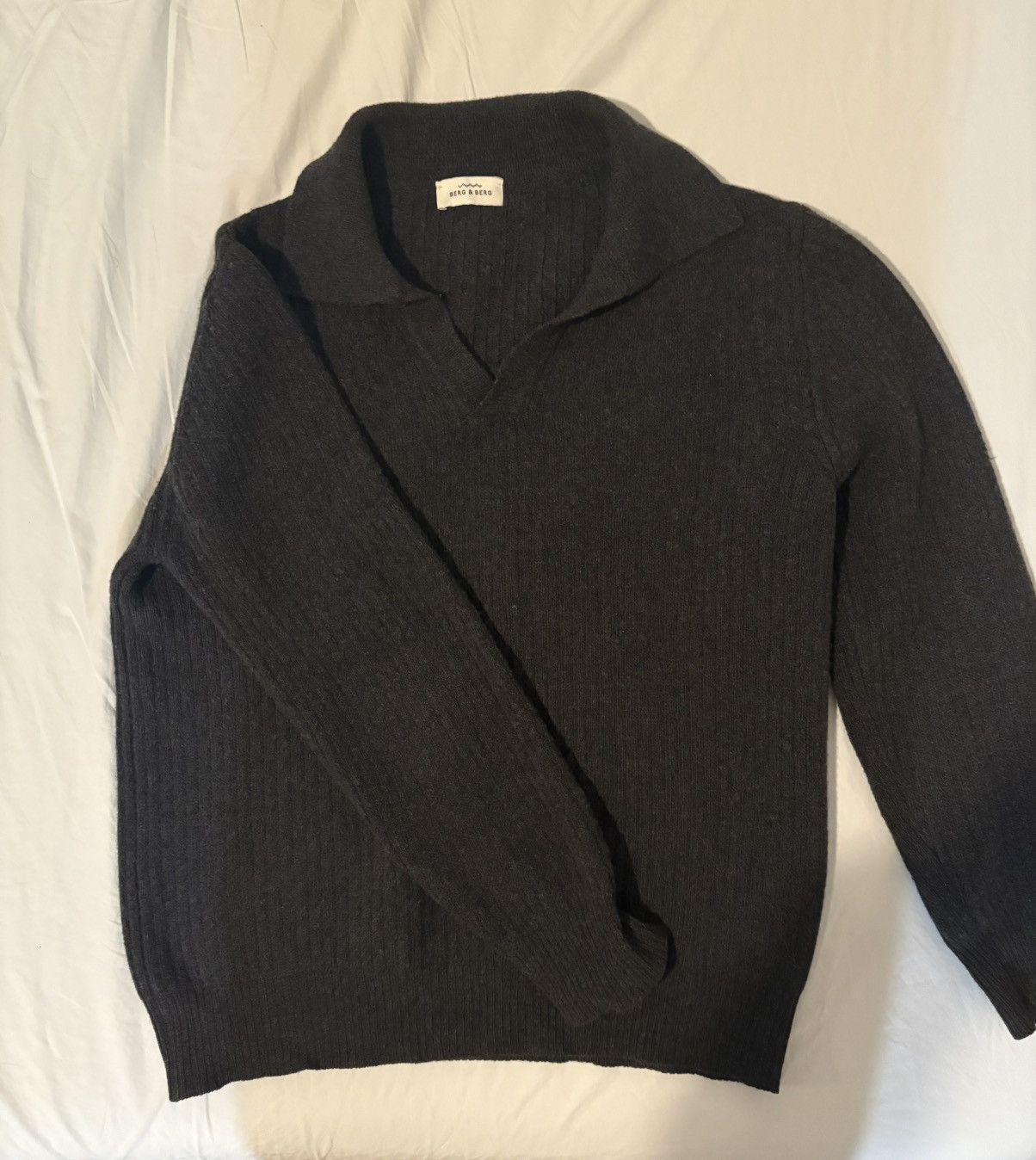 Berg & Berg Wool Cashmere Collar Sweater Size US M / EU 48-50 / 2 - 2 Thumbnail