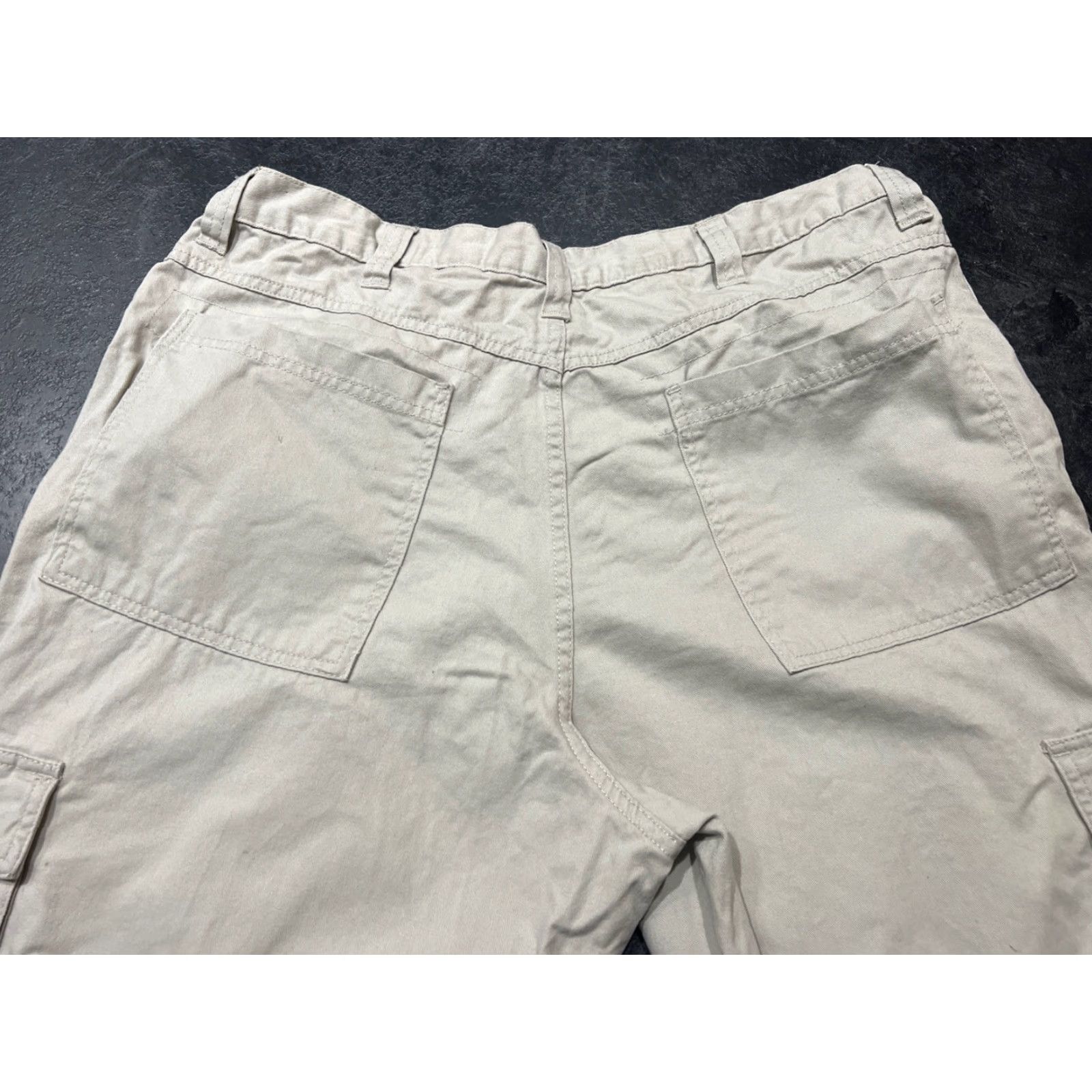 Wrangler WRANGLER Beige Cargo Pants Men's 38x34 100% Cotton Twill Casual Workwear Size US 38 / EU 54 - 3 Thumbnail