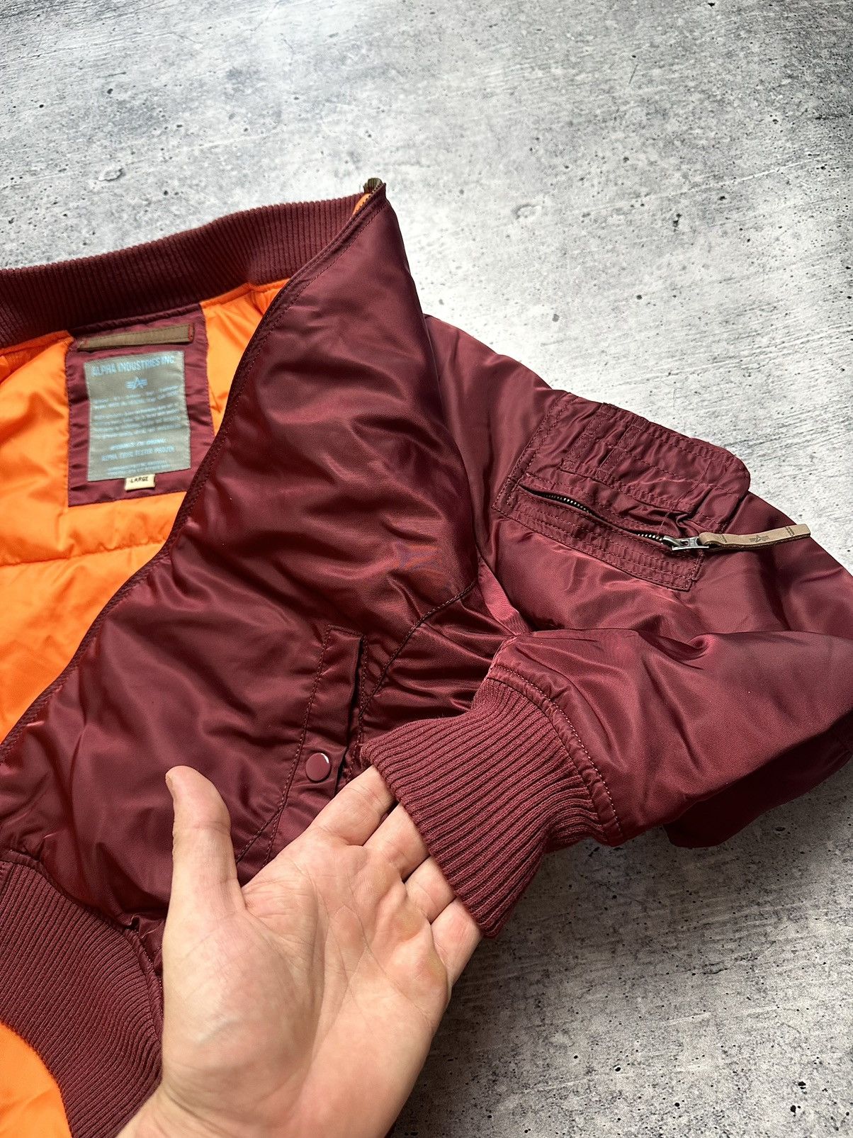 Alpha Industries Alpha Industries MA-1 Bomber Jacket Y2K Hype Jacket Size L / US 10 / IT 46 - 8 Thumbnail