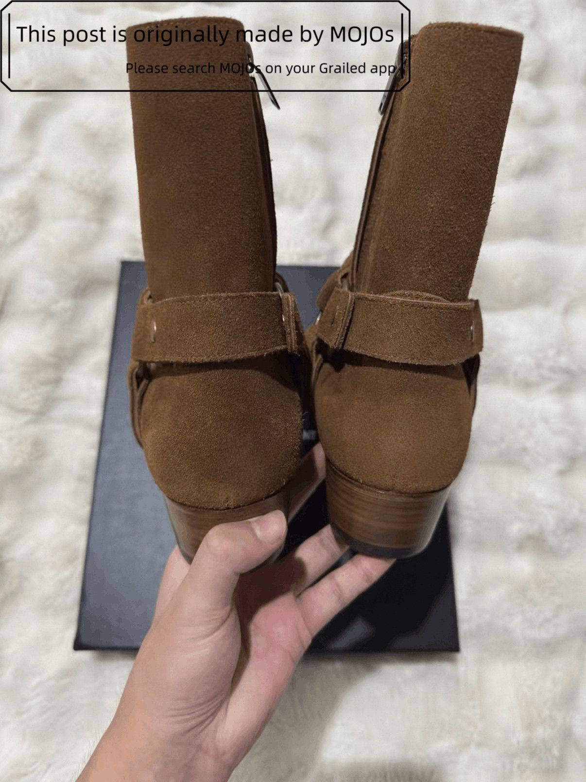 Saint Laurent Paris Sz 43.5 Saint Laurent Paris Wyatt 40 Harness Boots mojos1236 Size US 10.5 / EU 43-44 - 5 Thumbnail