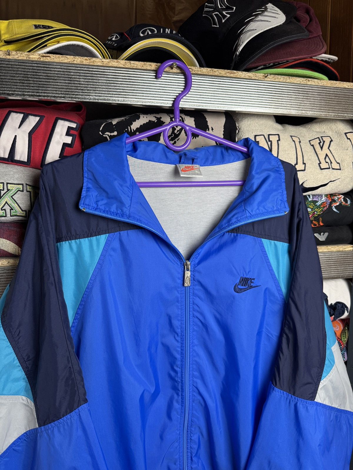 Nike VINTAGE 90S NIKE NYLON JACKET Size US XL / EU 56 / 4 - 3 Thumbnail