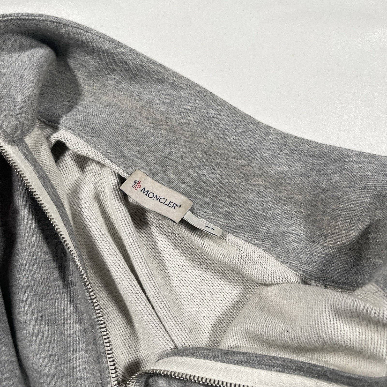 Moncler Moncler Maglia Aperta Full Zip Up Sweater Jacket Gray Size US XXL / EU 58 / 5 - 5 Thumbnail