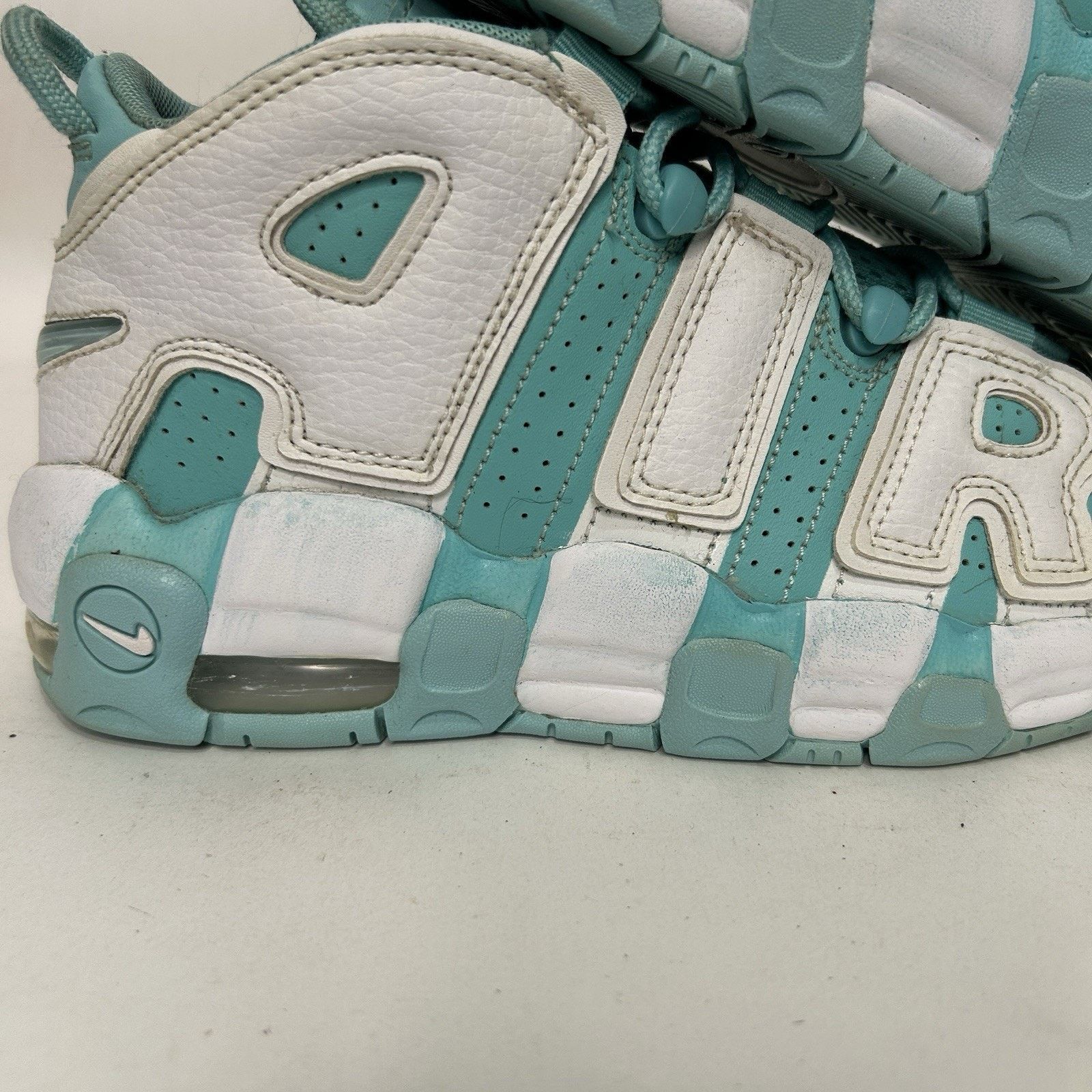 Nike Nike Air More Uptempo GS “Island Green White” Size US 6.5 / IT 36.5 - 10 Thumbnail
