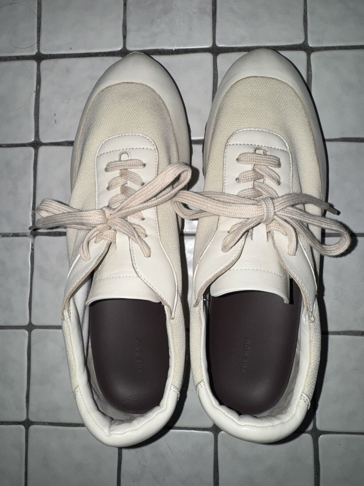 The Row White / cream Owen Runner sneaker size 42 Size US 9 / EU 42 - 4 Thumbnail