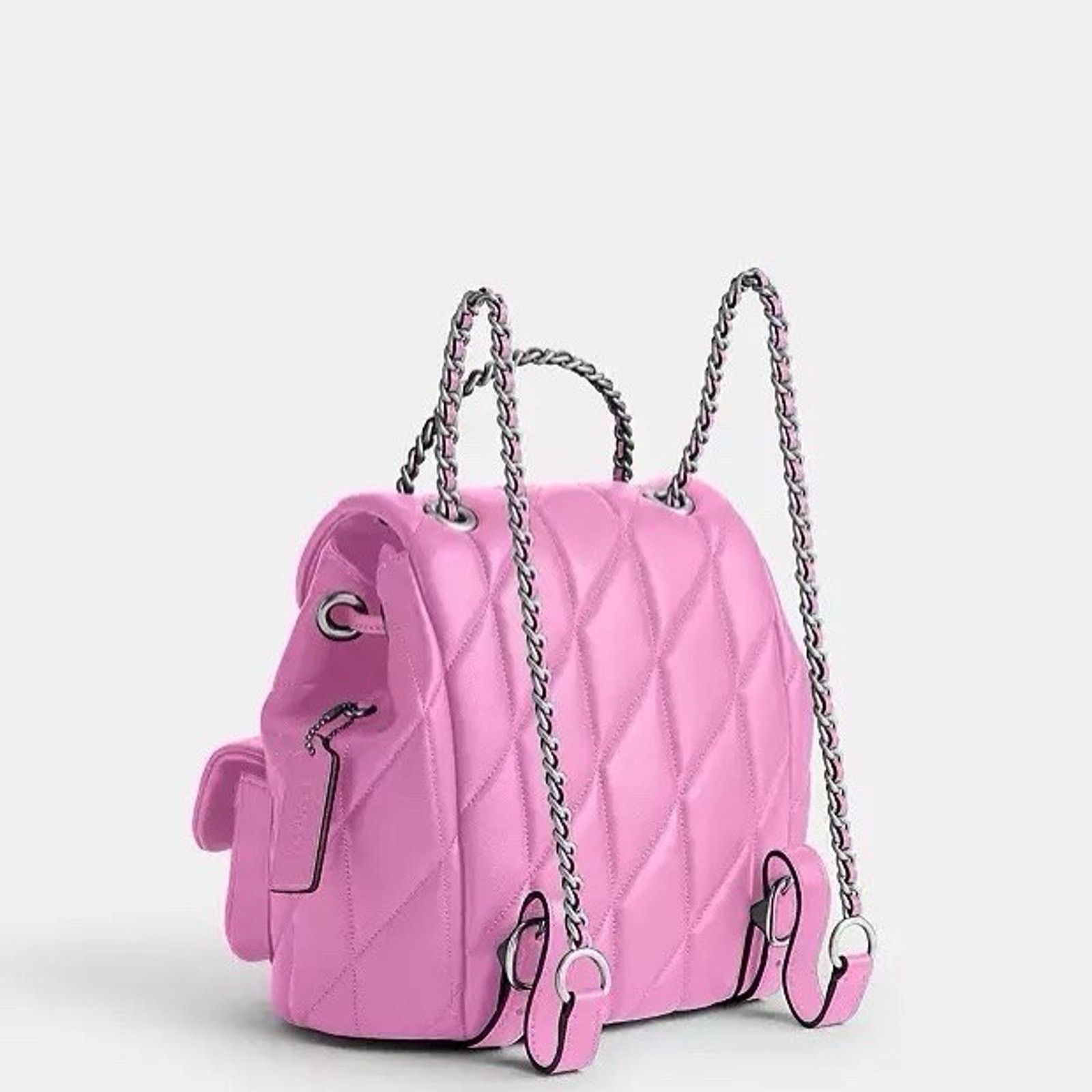 Coach NWT Coach Tabby Backpack Pillow Fuschia Leather CU076 Size ONE SIZE - 11 Thumbnail