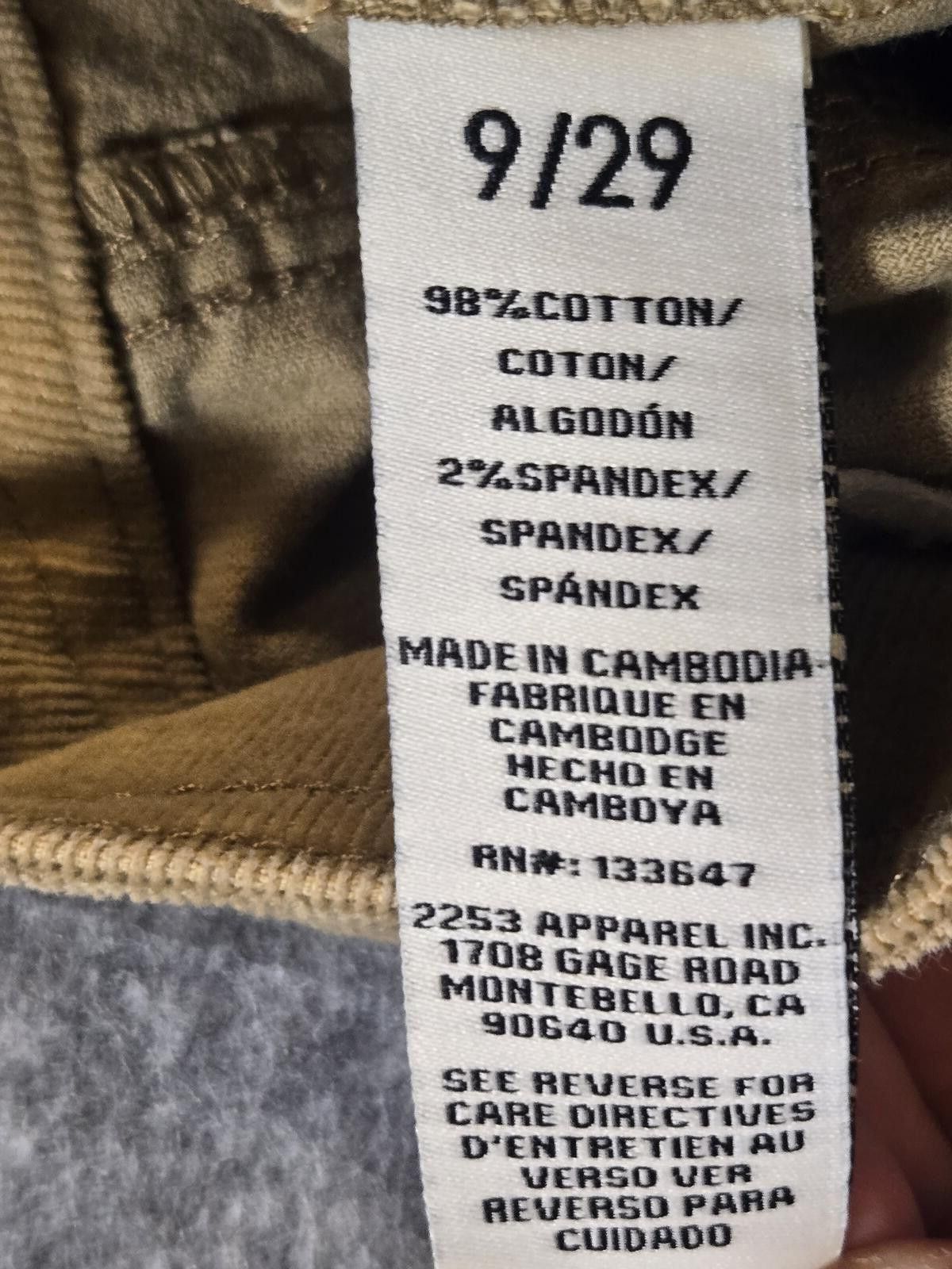 Other 70s Retro Boho Urban Y2K Raw Edge Corduroy Wide Leg Pants Size 30" / US 8 / IT 44 - 7 Thumbnail