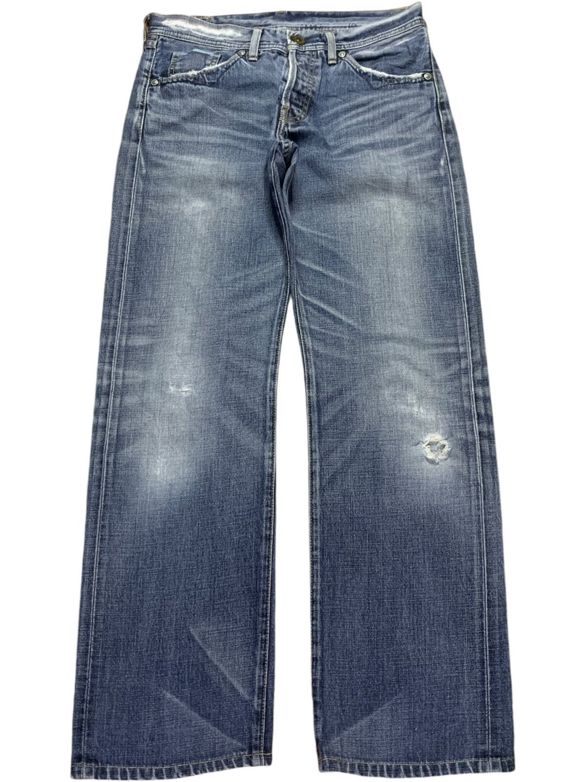 Levi's Vintage 90s Levis 705 Faded Wash Selvedge Loose Jeans Size US 30 / EU 46 - 2 Thumbnail