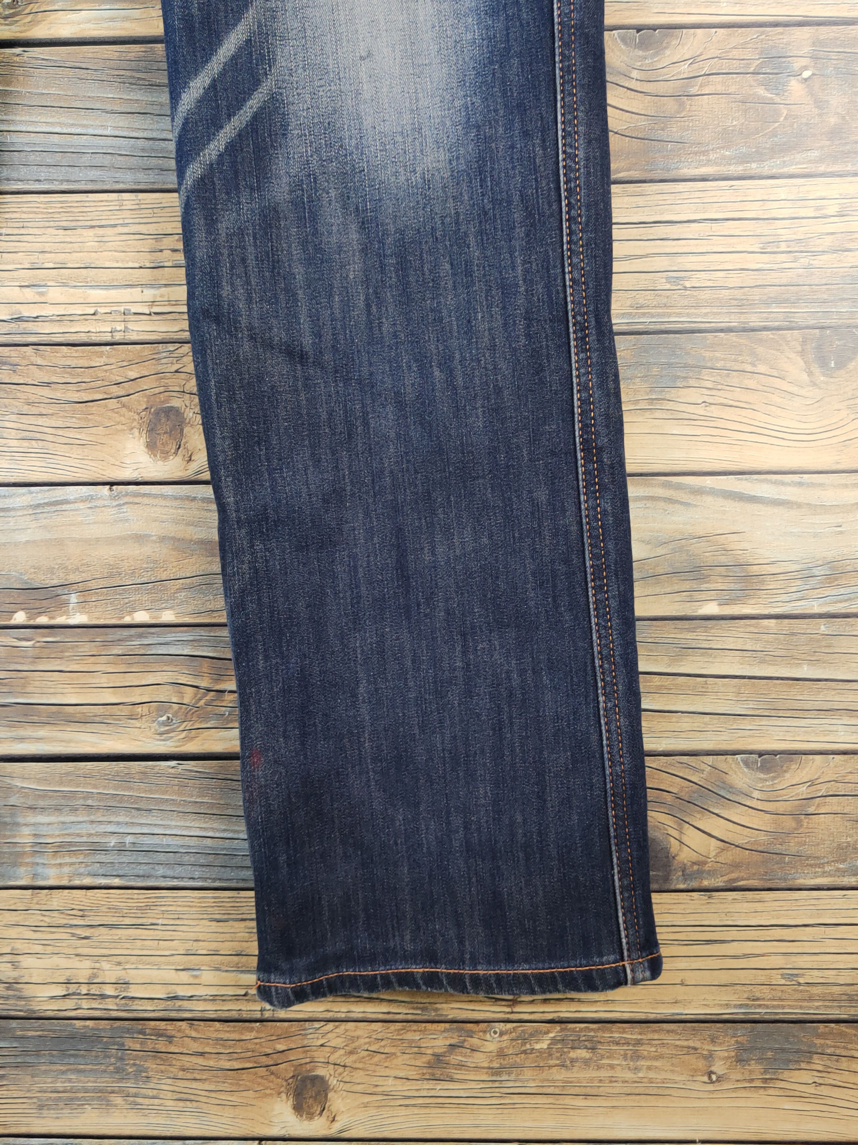 Edwin Edwin Dark Blue Distressed Ripped denim Jeans #W1412 Size US 33 - 6 Thumbnail