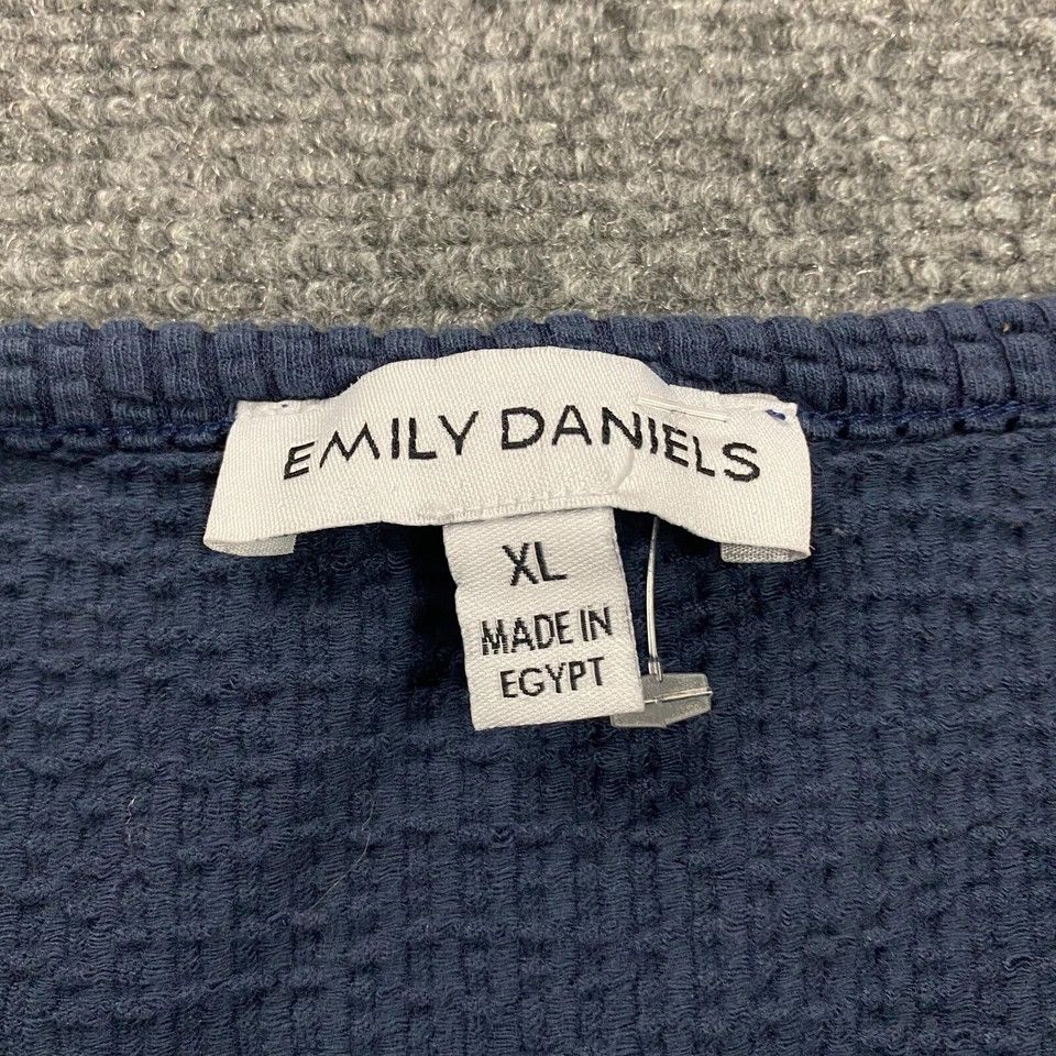 Other Emily Daniels Top Women's Blue Casual Cotton Blend Adults XL Size XL / US 12-14 / IT 48-50 - 3 Thumbnail