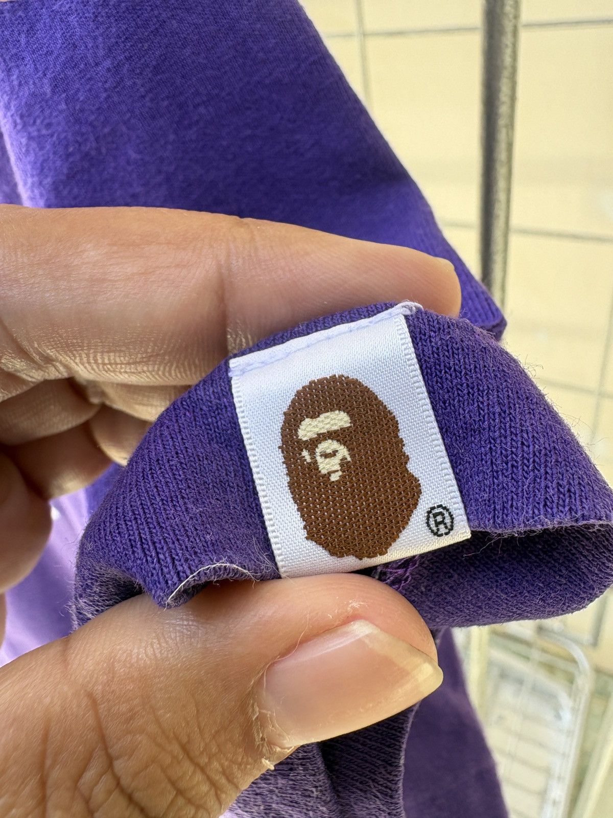 Bape BAPE A Bathing Ape Ape Shall Never Kill Ape purple tee Size US M / EU 48-50 / 2 - 12 Thumbnail
