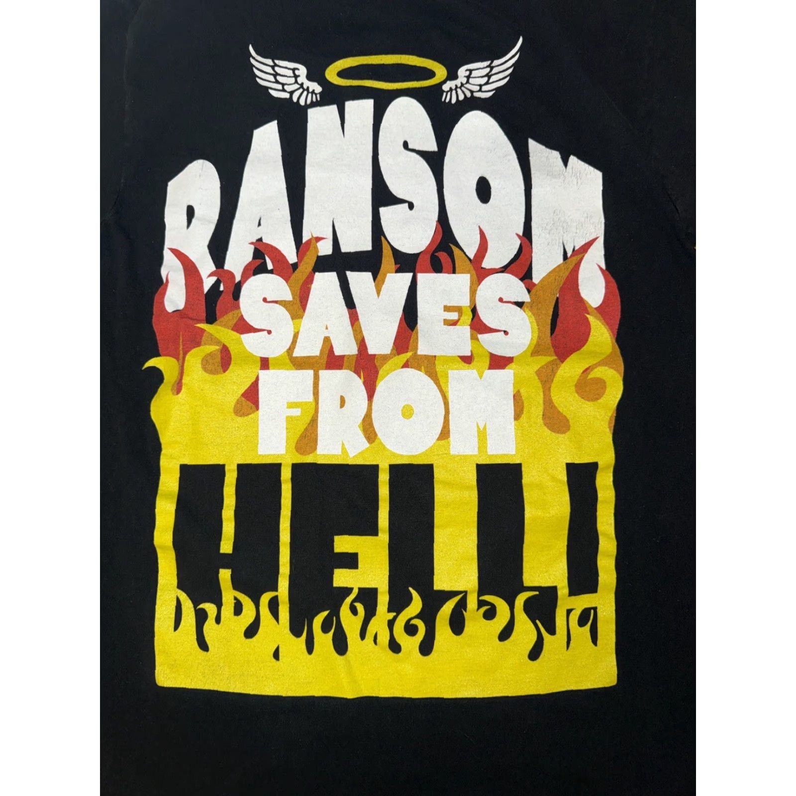 Vintage Ransom T-Shirt Black M Regular 18.5x26.5 Graphic Print Made In USA Mens Size US M / EU 48-50 / 2 - 2 Thumbnail