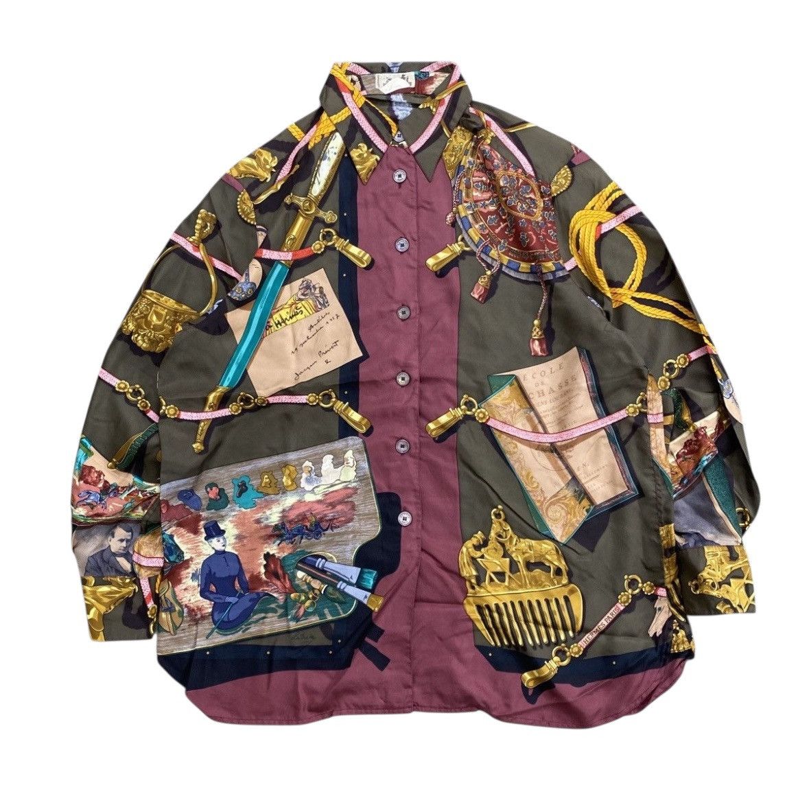 Hermes HOLY GRAILS!! Archives 90s Hermes ALL OVER PRINT SHIRT Size US L / EU 52-54 / 3 - 1 Thumbnail
