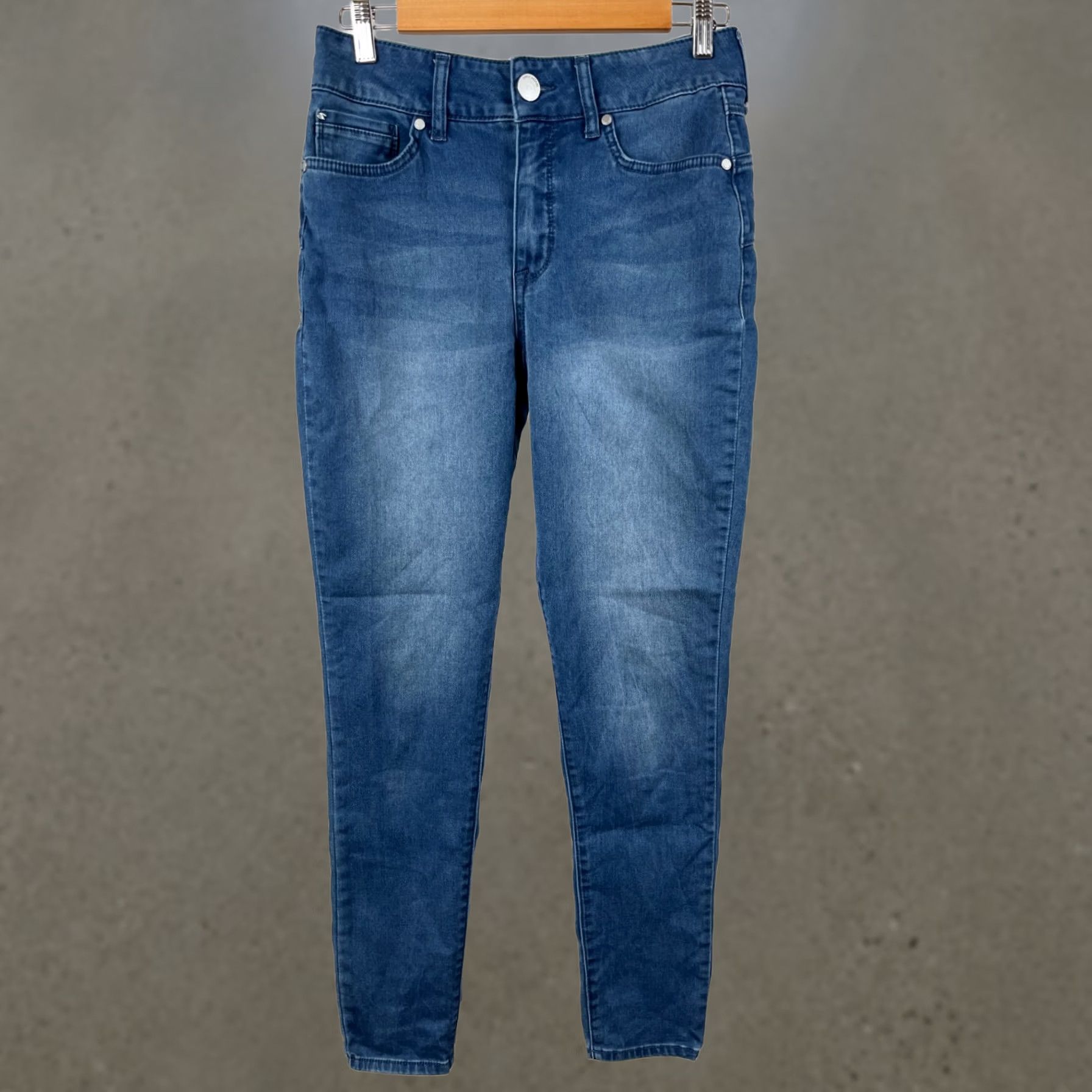 Vintage Seven7 Jeans Womens 8 Booty Shaper High Rise Skinny Medium Wash Stretch Denim Jeans - Blue Size 30" / US 8 / IT 44 - 1 Thumbnail